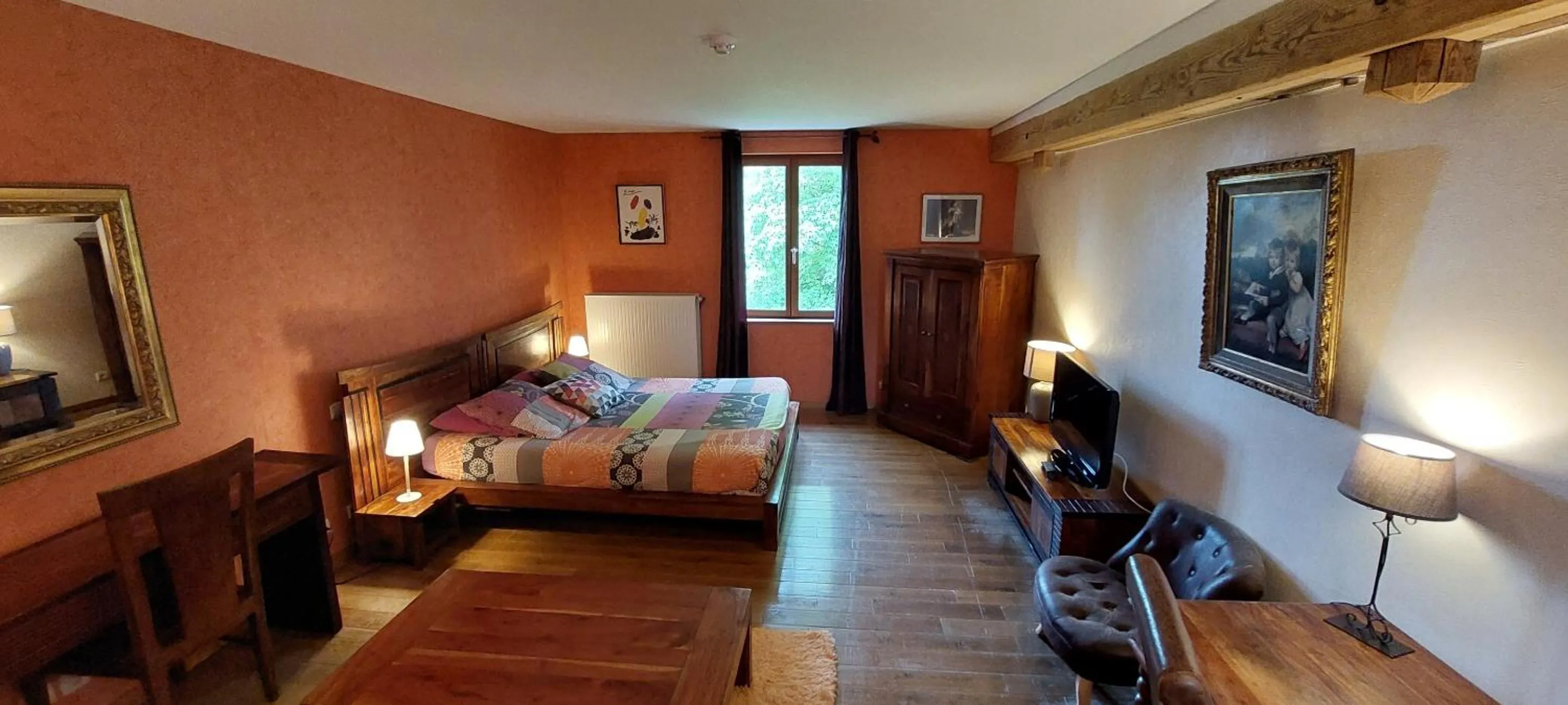 Bedroom, Bed in Les Lavandières de Fontaine