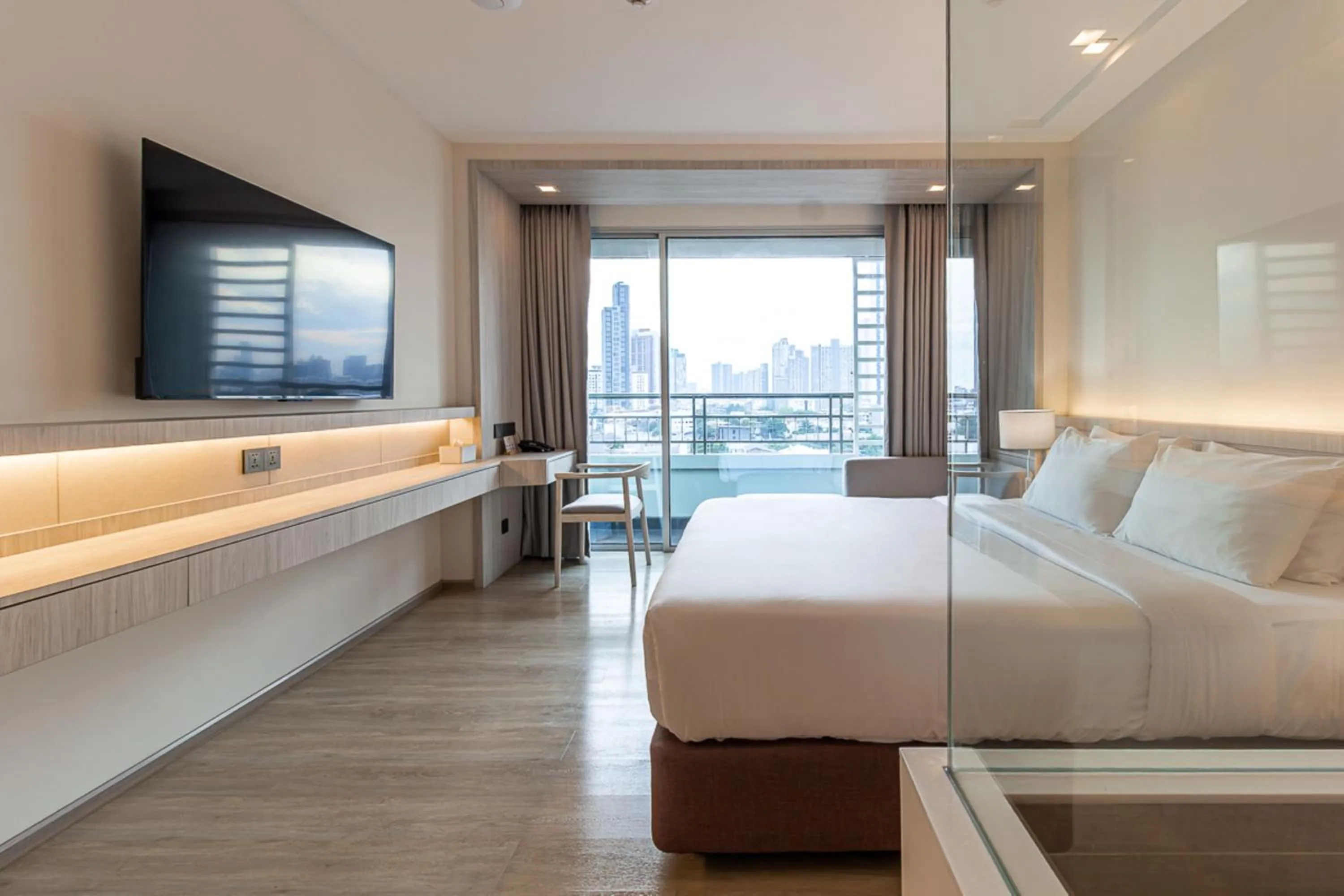 Bed in Jasmine Grande Residence