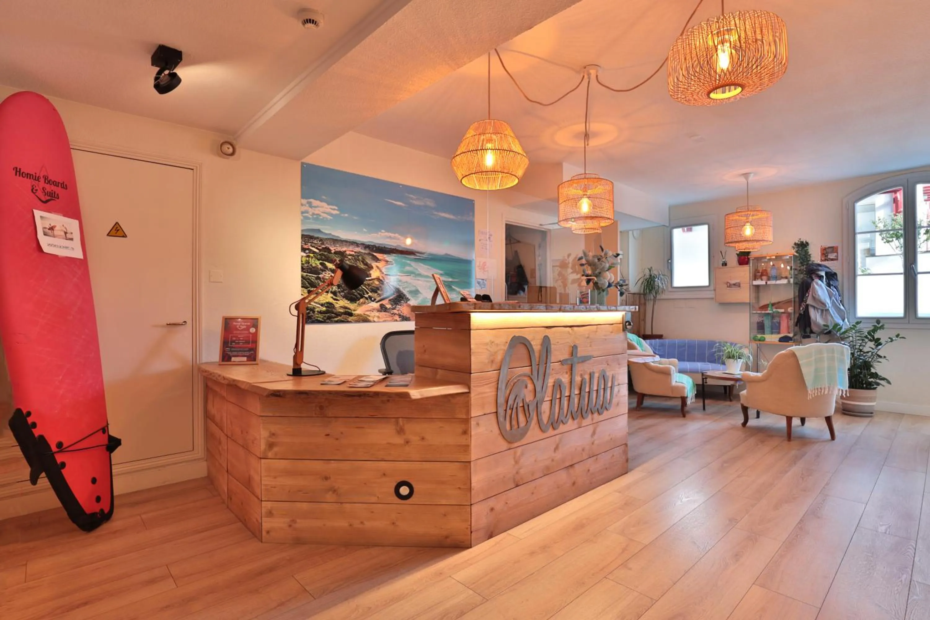 Lobby or reception in Hôtel & Appart-hôtel Olatua