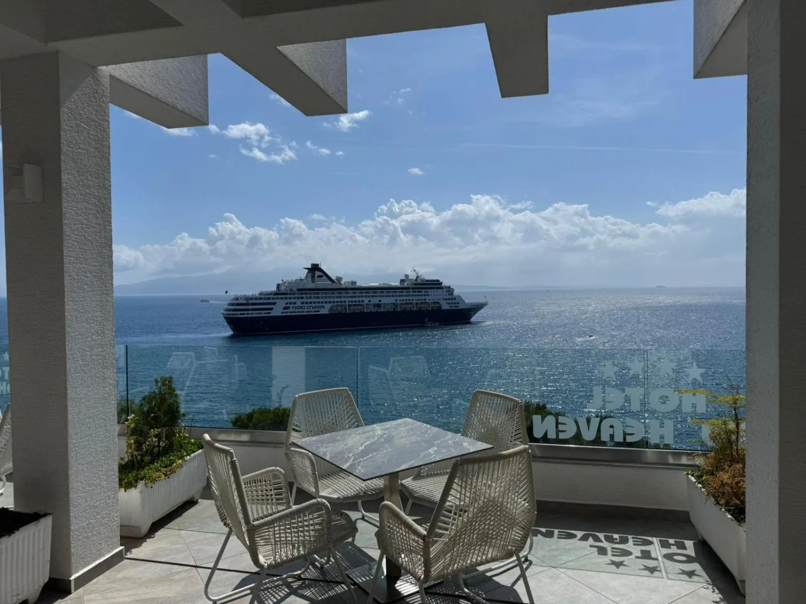 Sea view in New Heaven Hotel