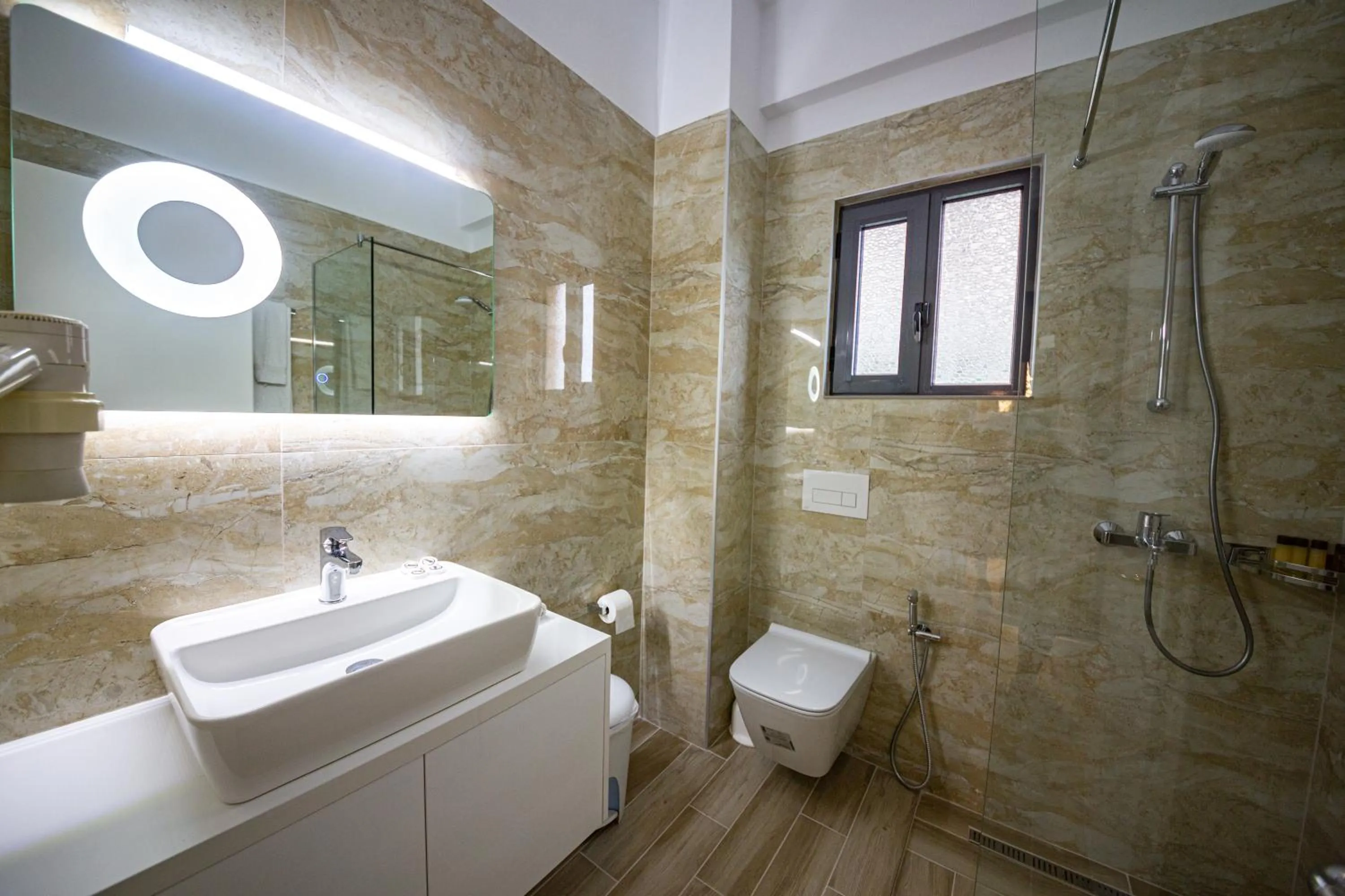 Shower in New Heaven Hotel