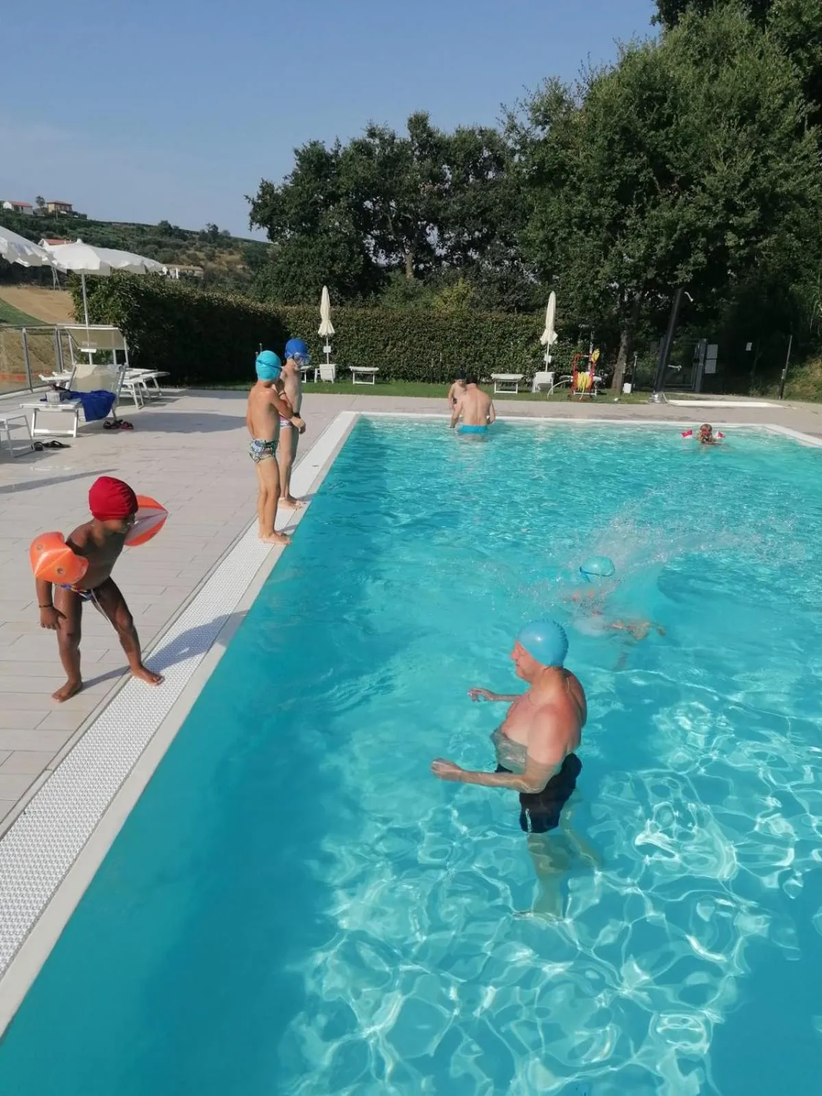 Swimming pool in Cumana Blu Apartments