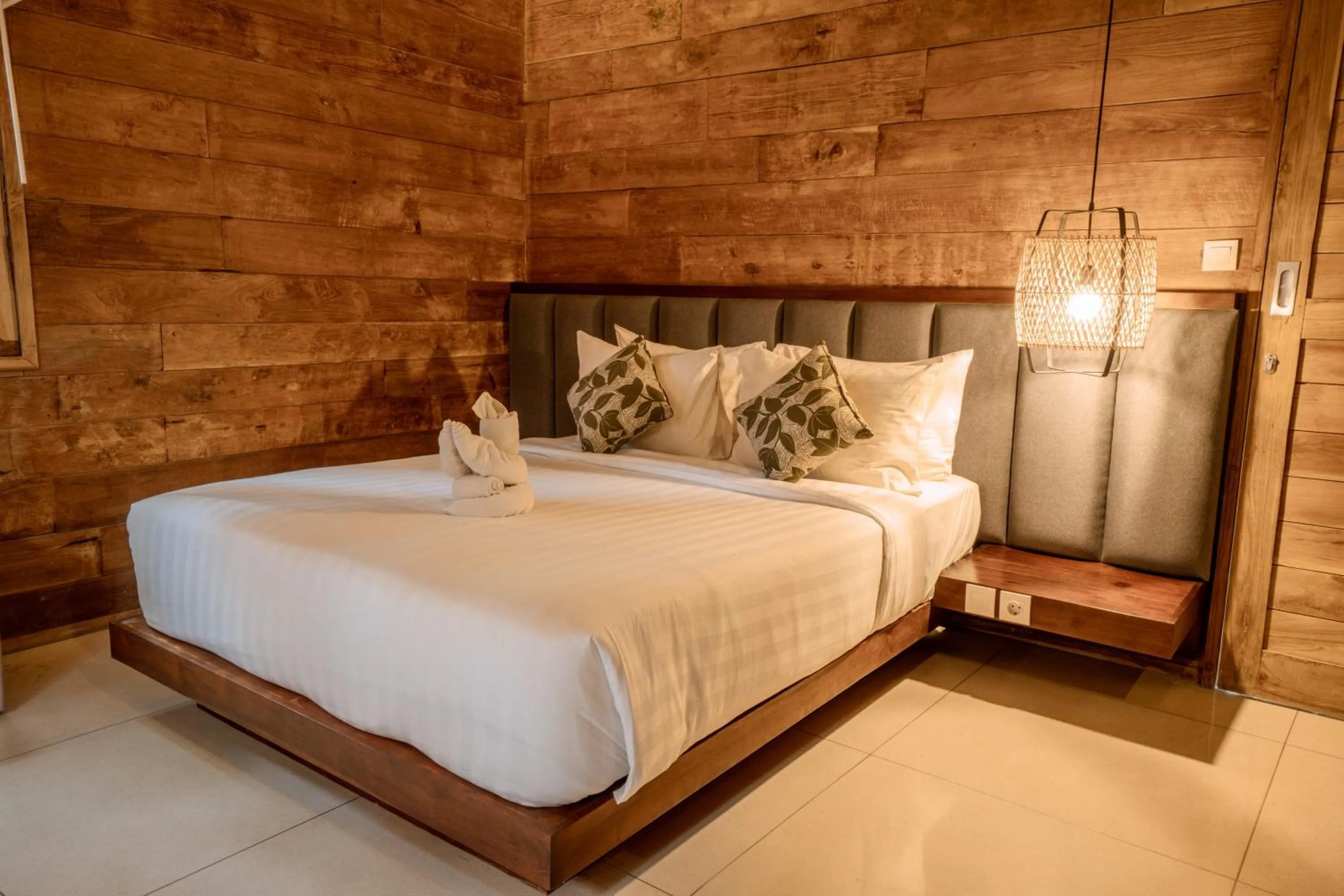 Bed in Rimbun Canggu Villa