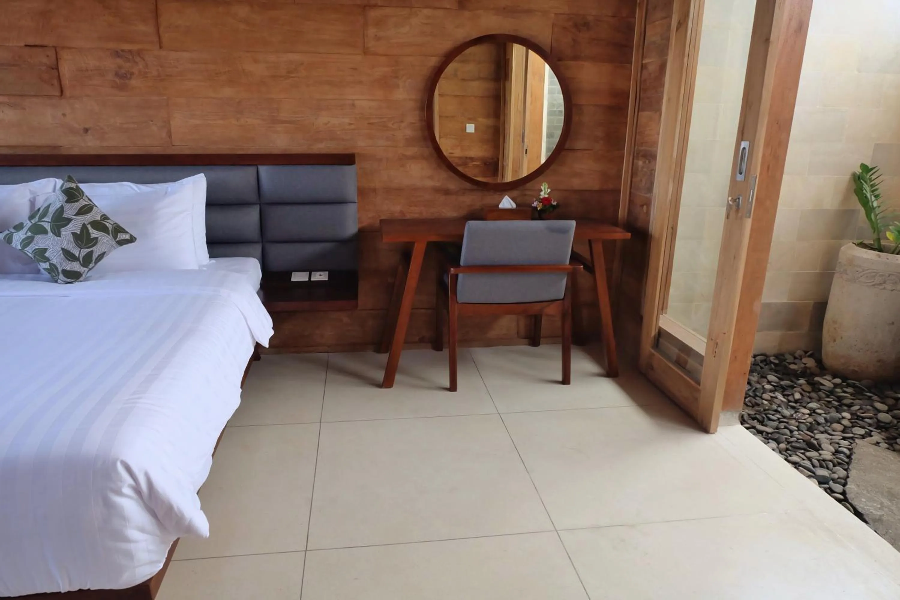 Bed in Rimbun Canggu Villa