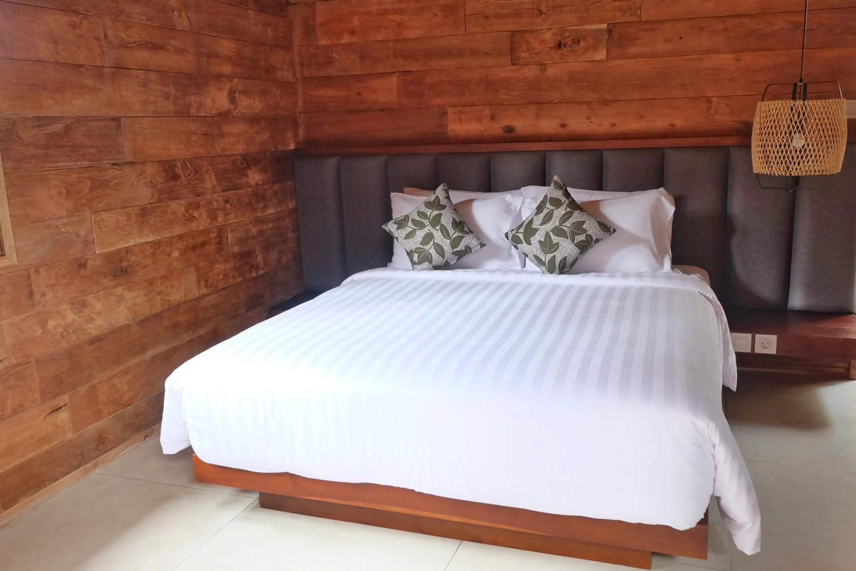 Bed in Rimbun Canggu Villa