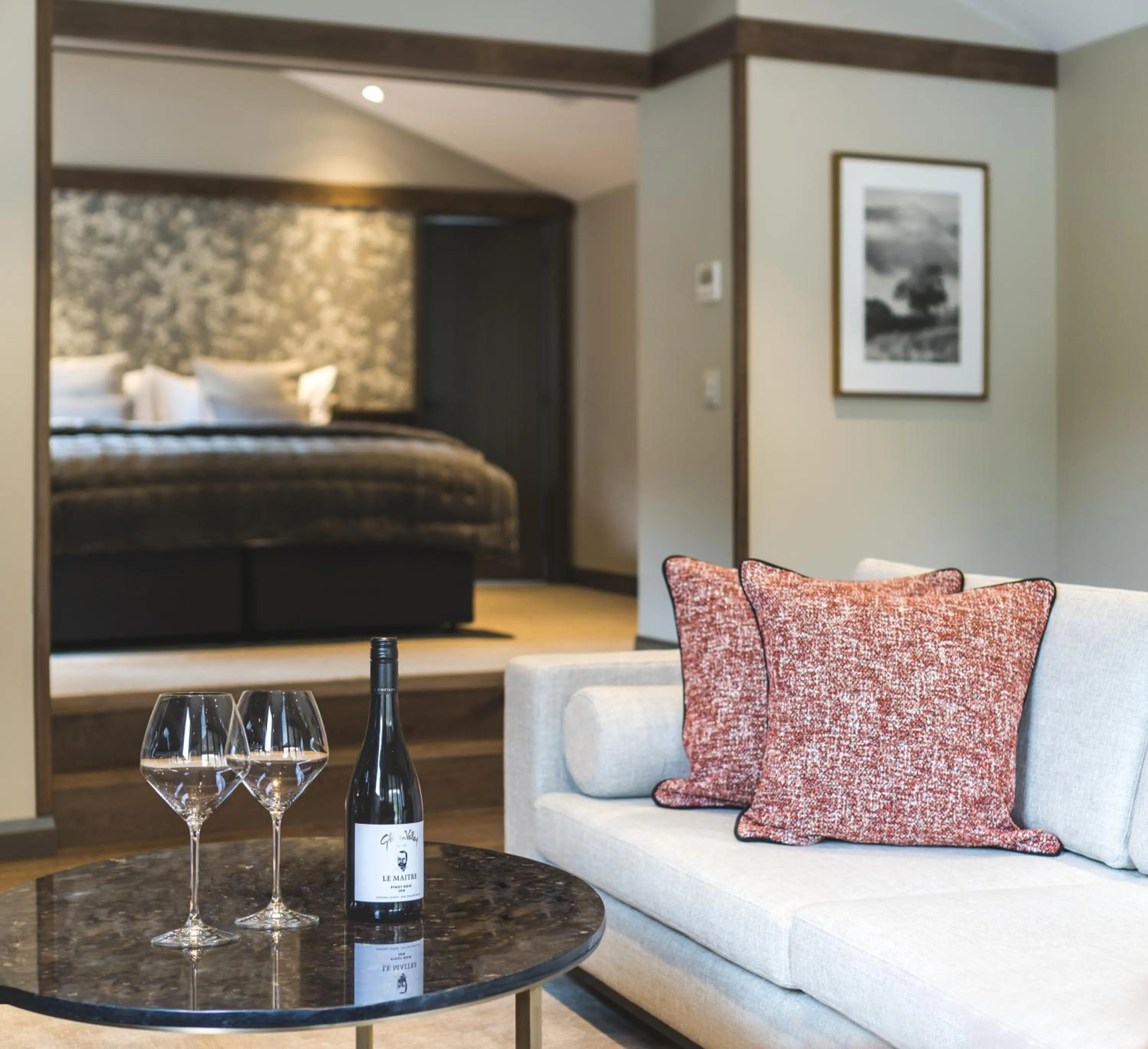 Living room in Gibbston Valley Lodge and Spa