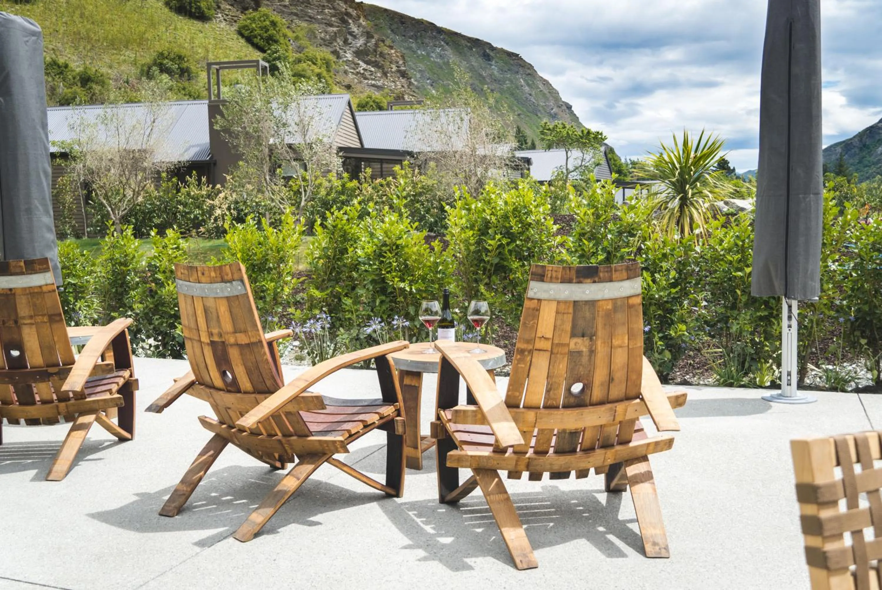 Patio in Gibbston Valley Lodge and Spa
