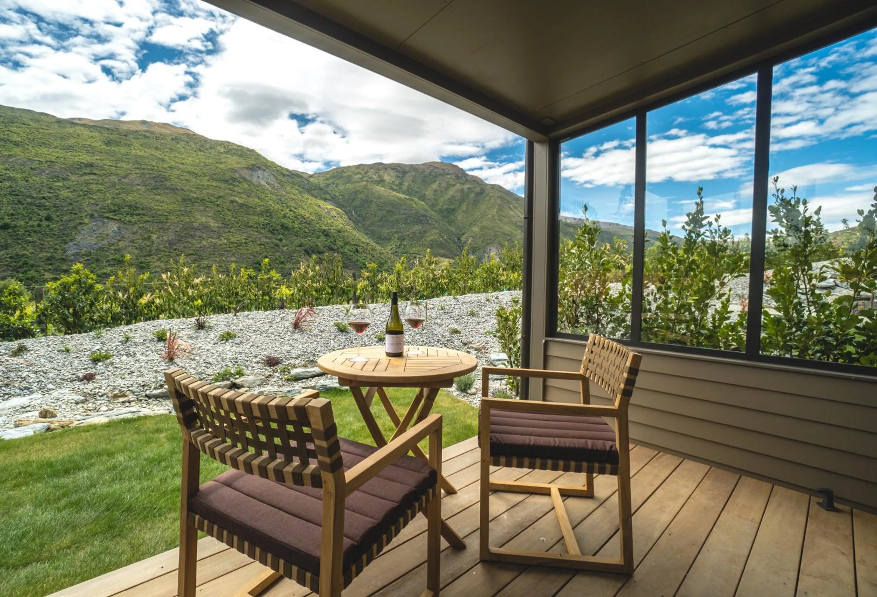 Patio in Gibbston Valley Lodge and Spa