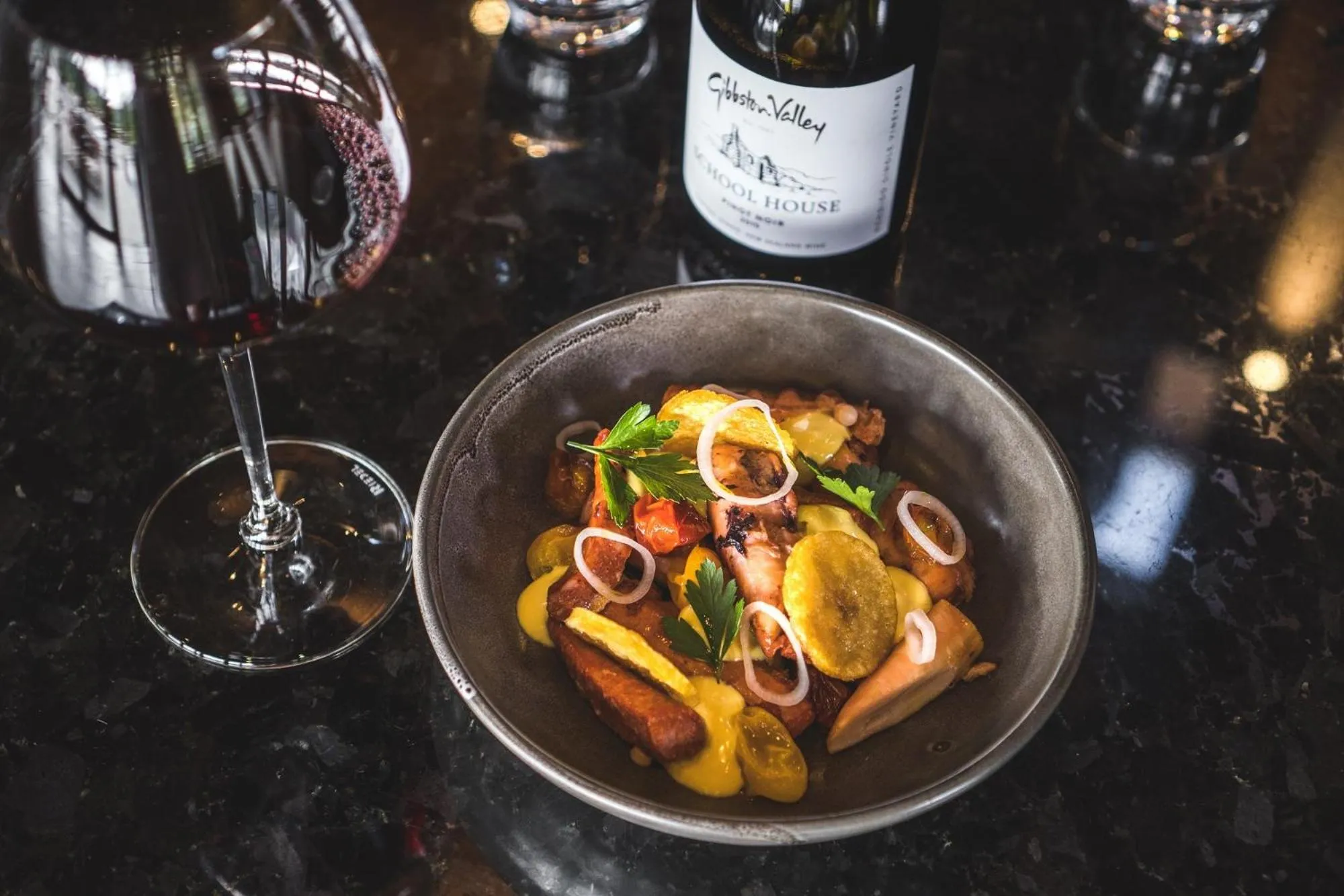 Food and drinks in Gibbston Valley Lodge and Spa