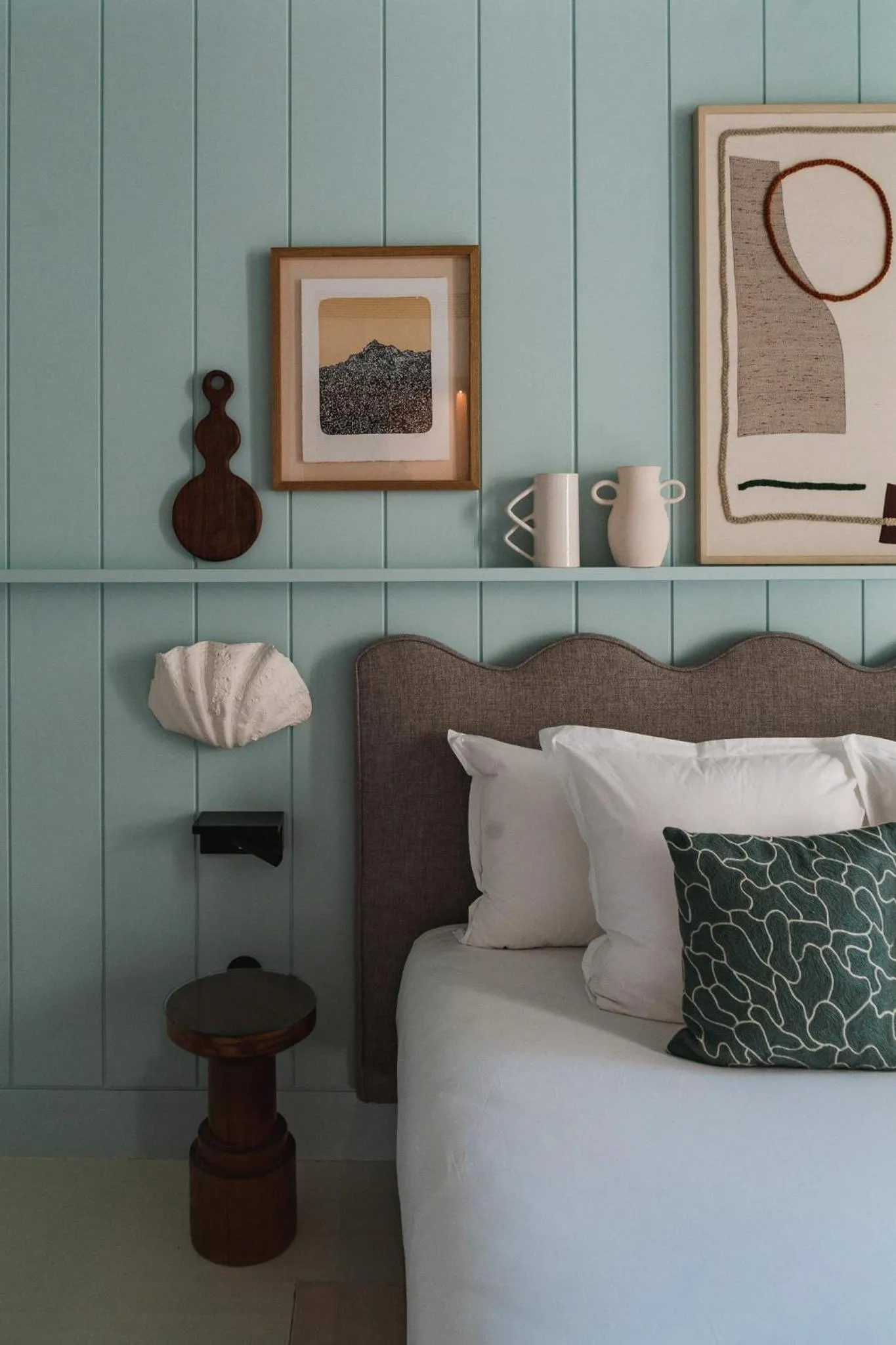 Decorative detail, Bed in Hôtel de La Plage