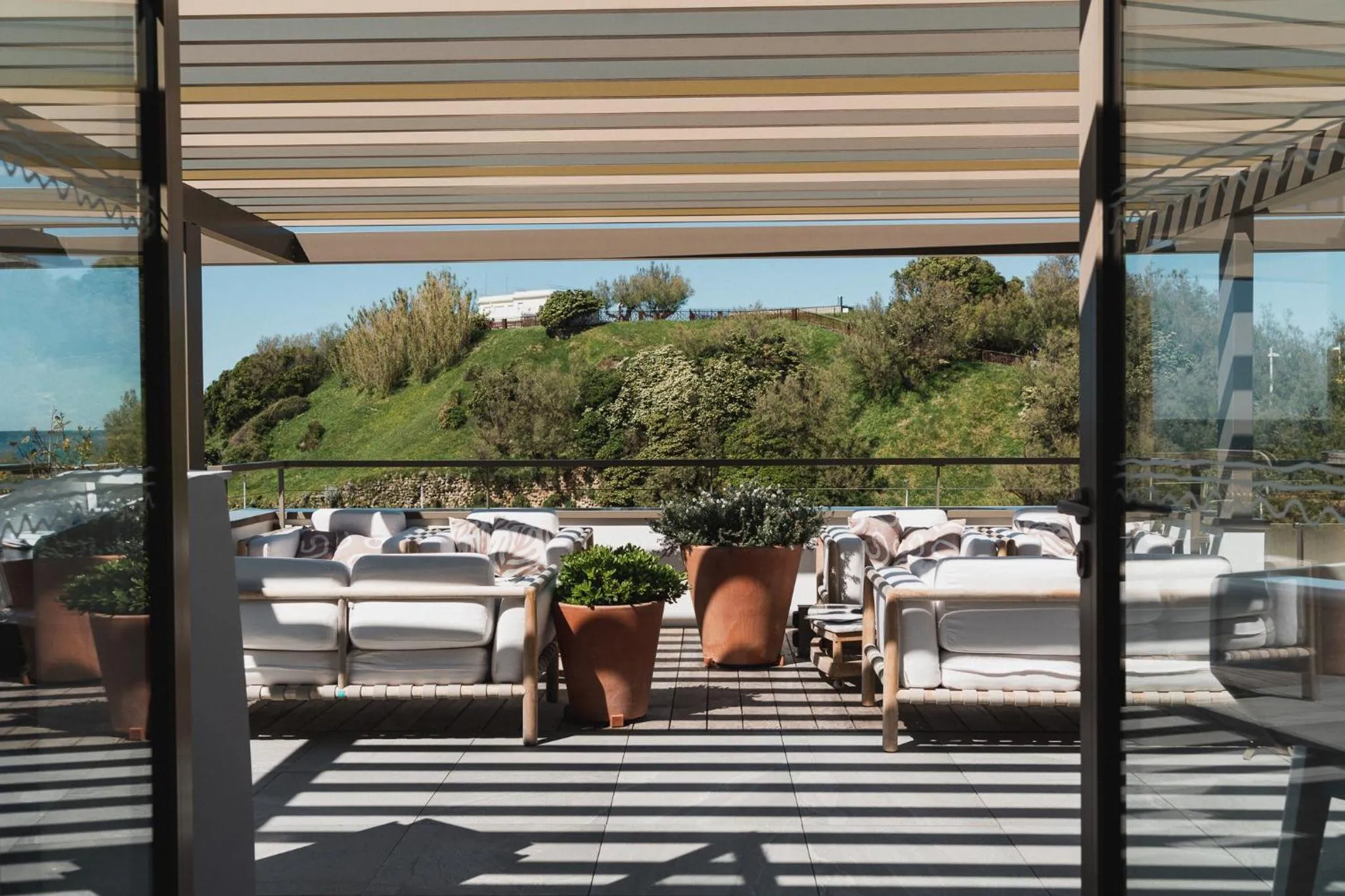 Patio in Hôtel de La Plage