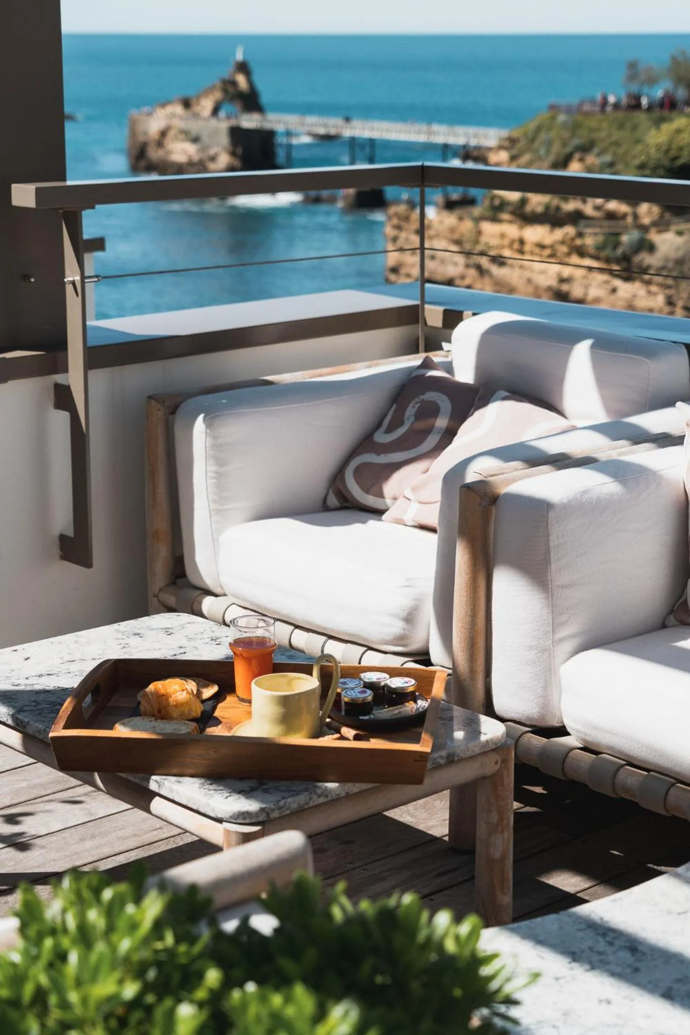 Patio in Hôtel de La Plage