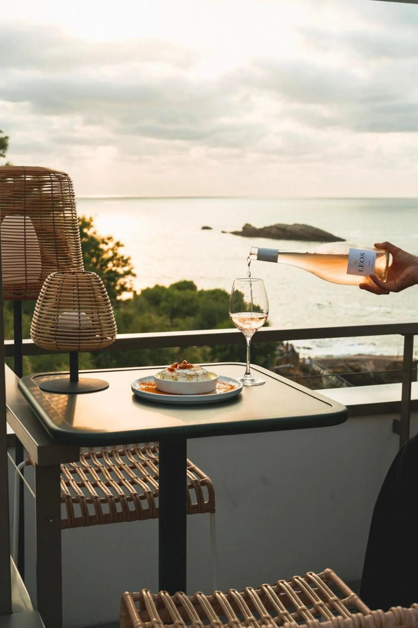 Patio in Hôtel de La Plage