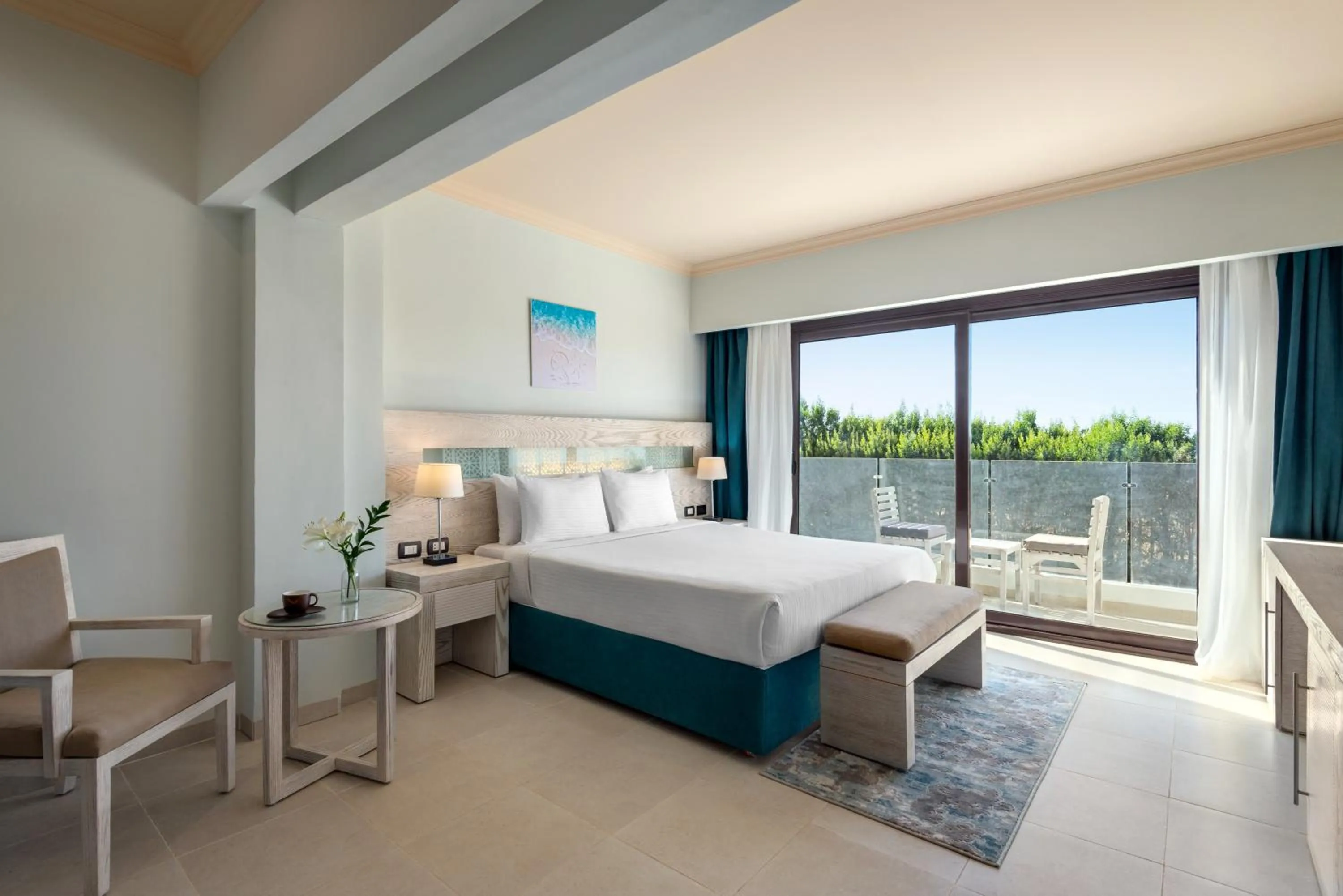 Bed in Movenpick Waterpark Resort & Spa Soma Bay
