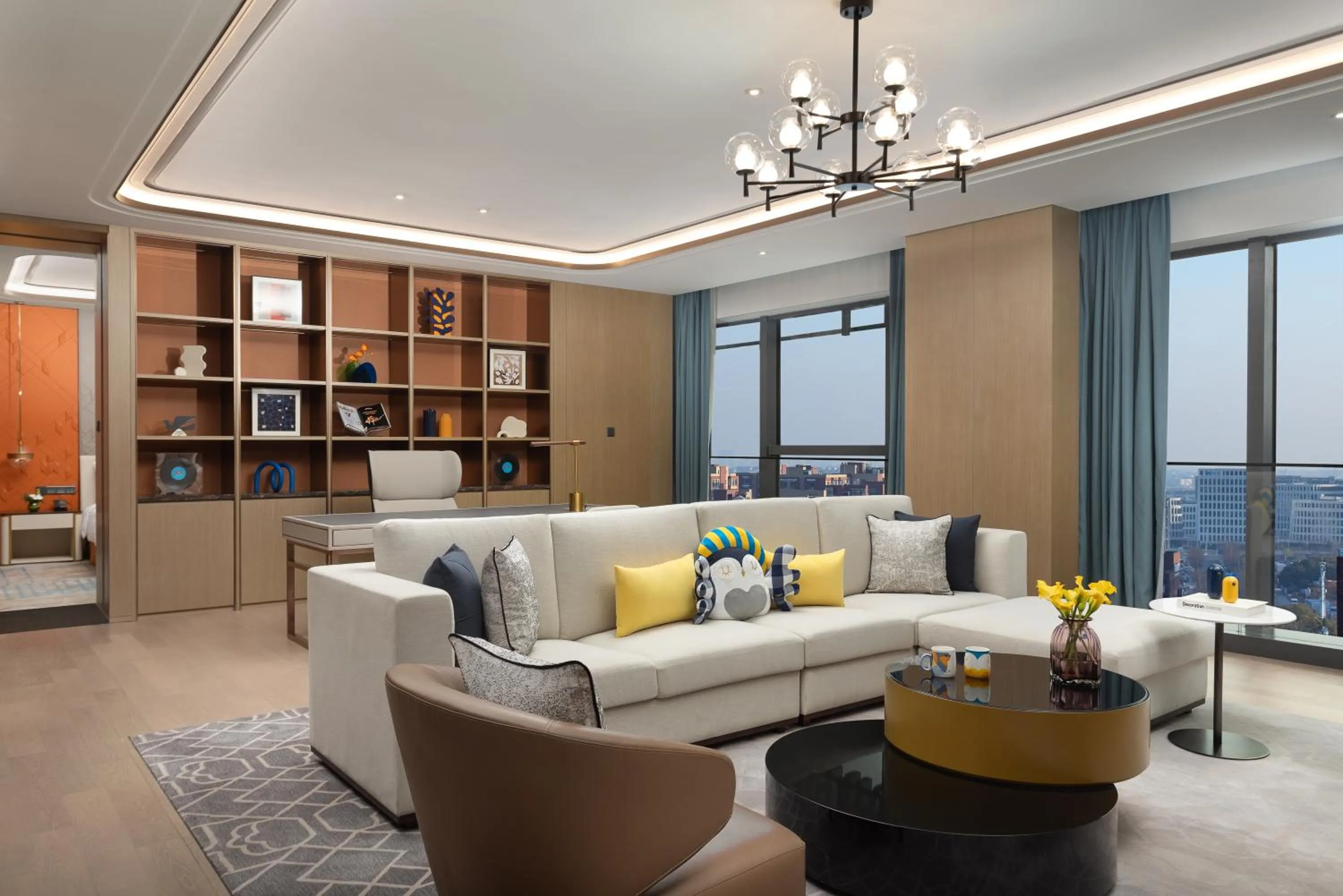 Living room in voco Shanghai Hongqiao Hub by IHG