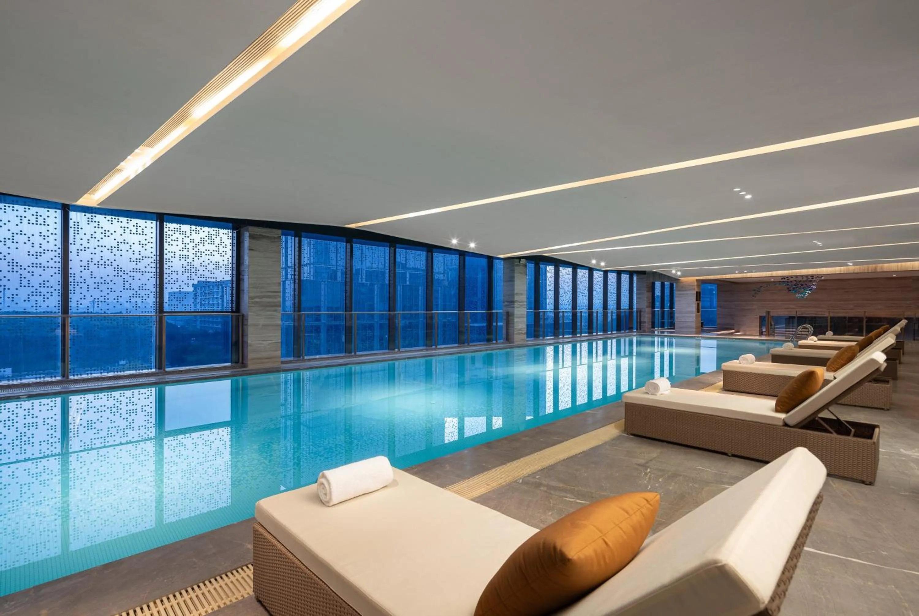 Swimming pool in voco Shanghai Hongqiao Hub by IHG