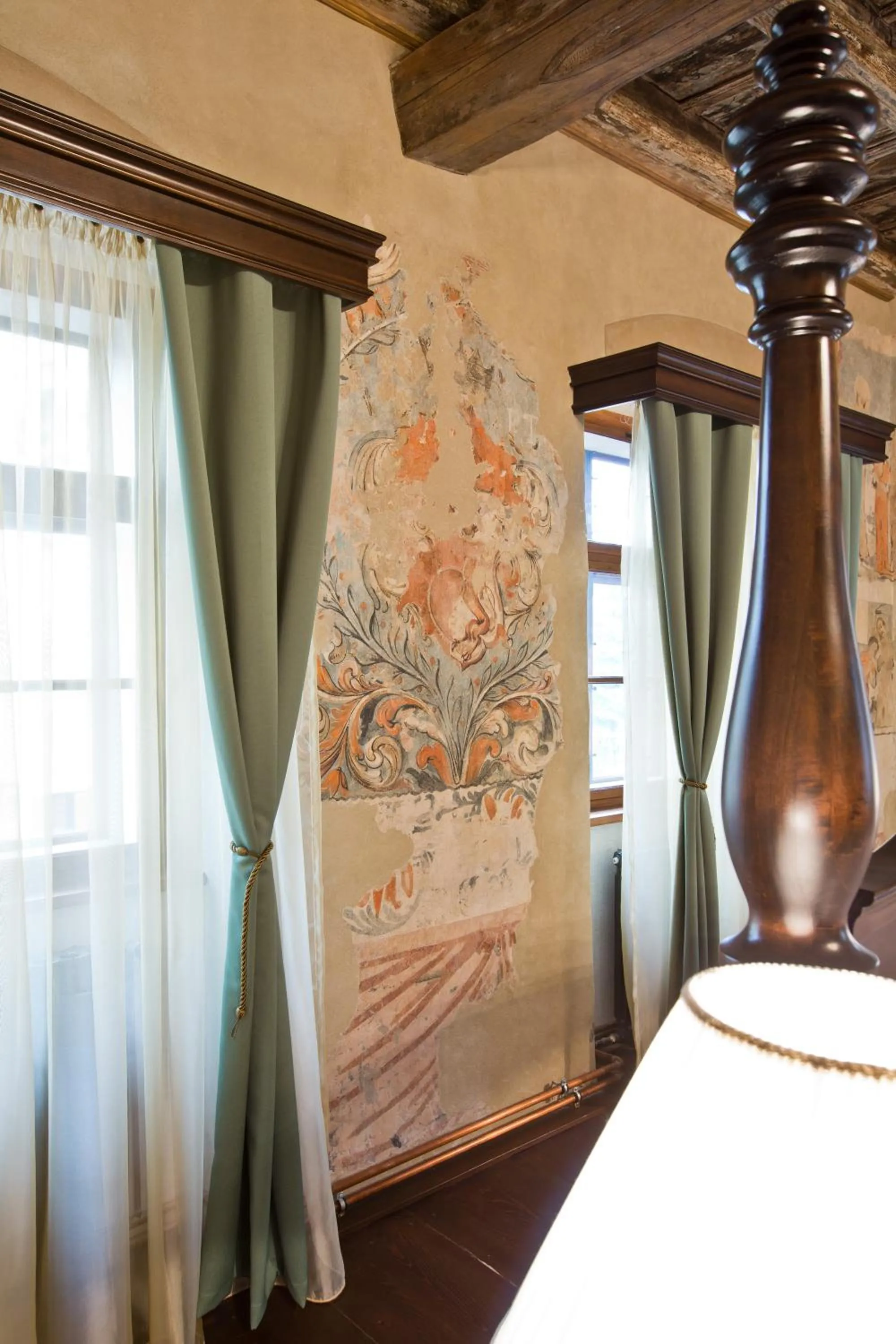 Decorative detail, Bed in Casa Georgius Krauss Sighisoara