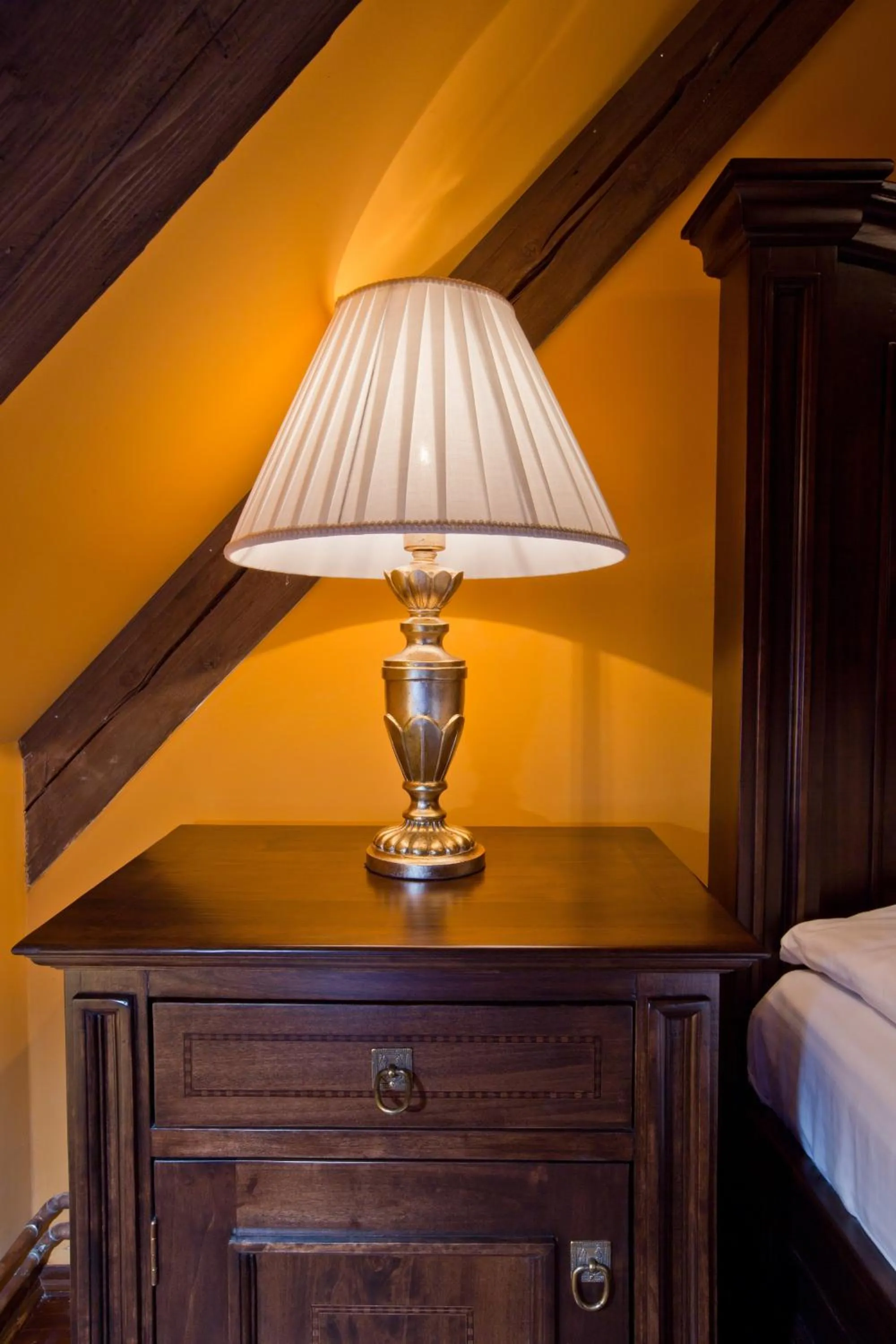 Decorative detail, Bed in Casa Georgius Krauss Sighisoara