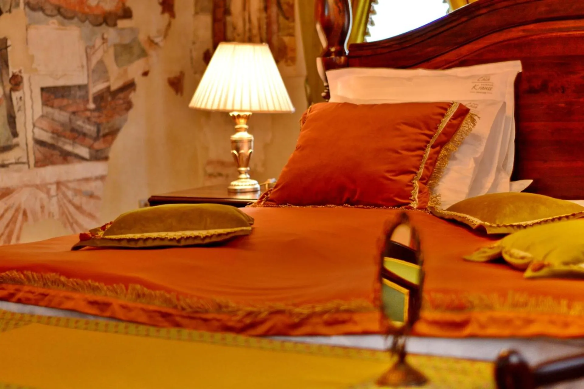 Decorative detail, Bed in Casa Georgius Krauss Sighisoara