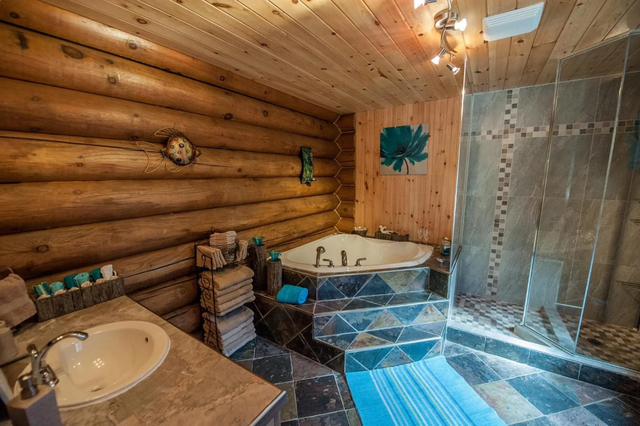 Bathroom in Le Chalet Le Bois Rond Des Ruisseaux