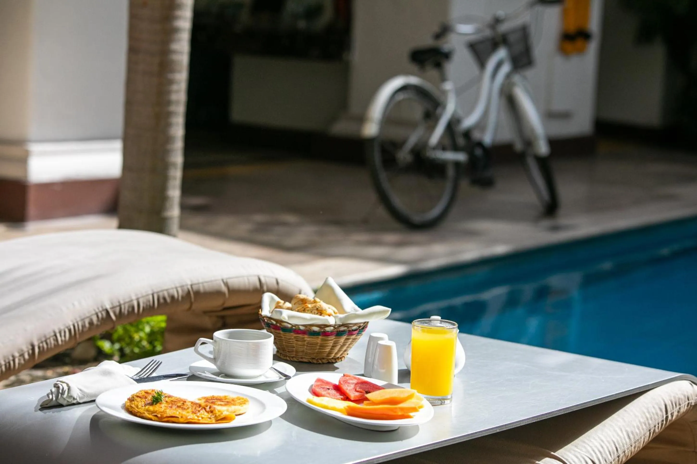 Food close-up in Hotel Boutique Don Pepe
