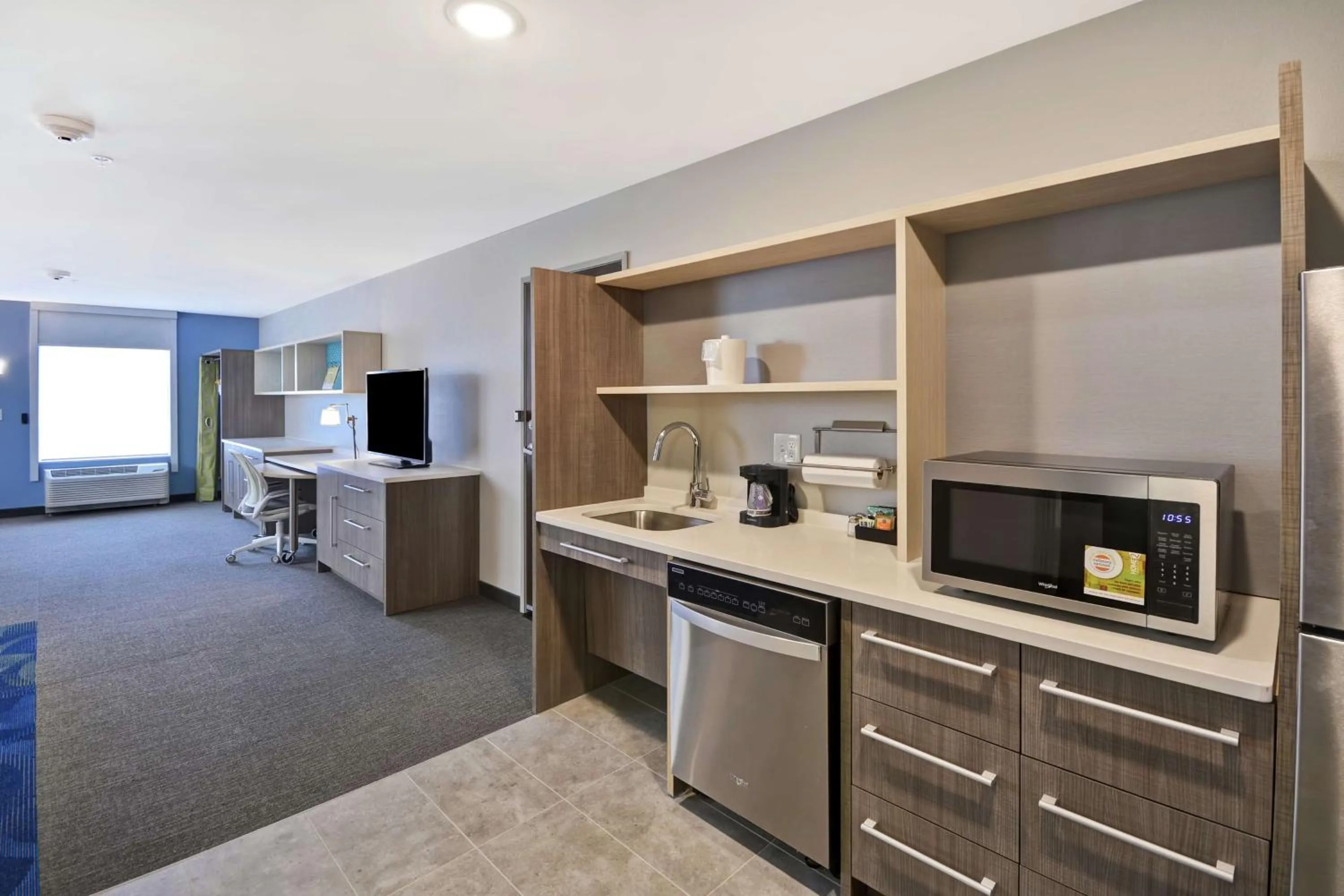 Bedroom in Home2 Suites By Hilton Grand Rapids North