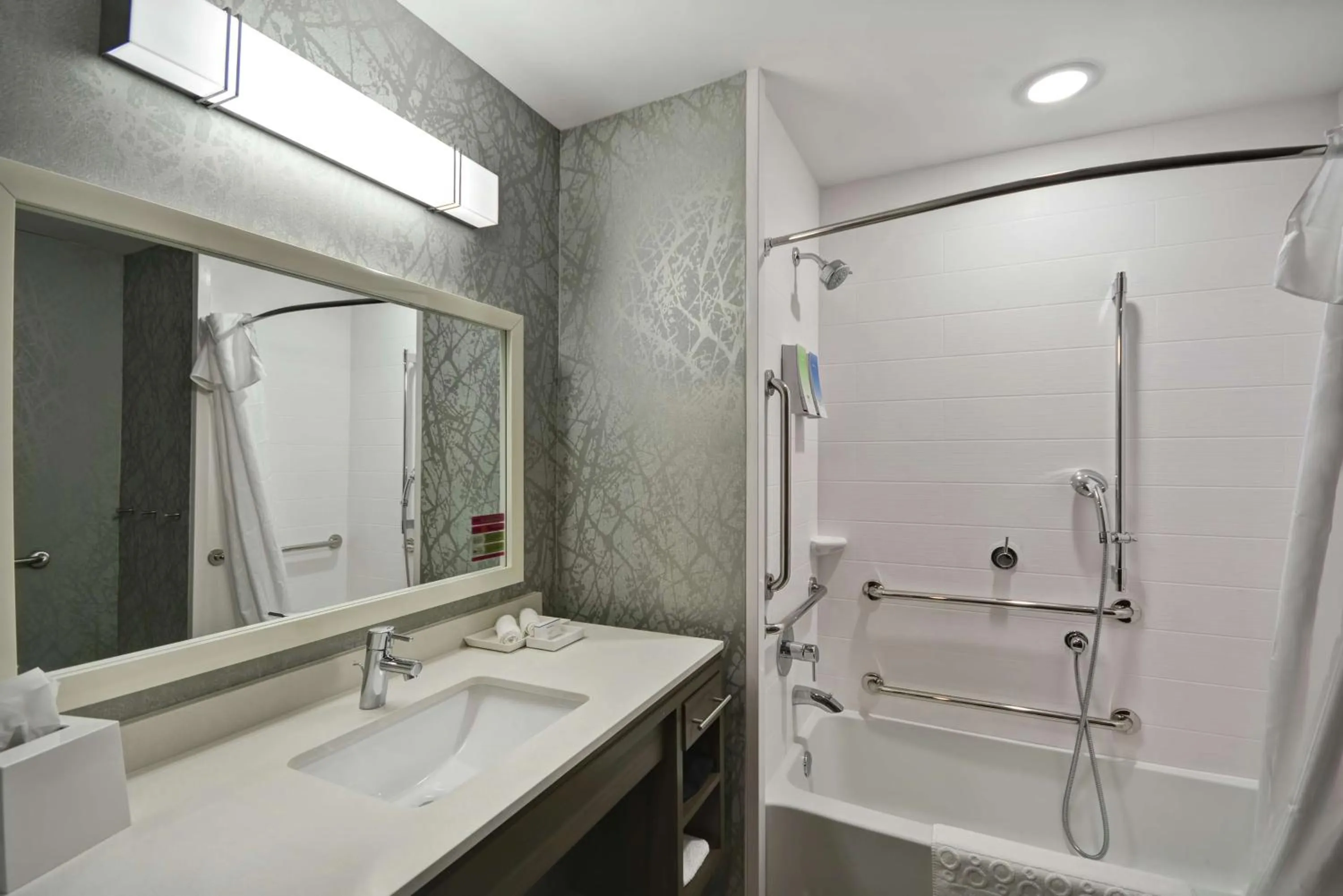 Bathroom in Home2 Suites By Hilton Grand Rapids North