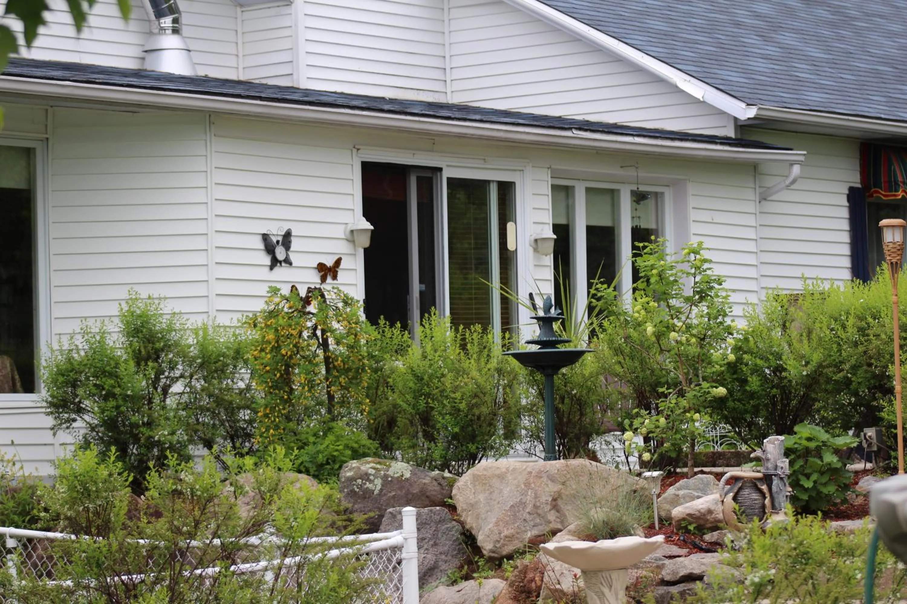 Garden view in Gîte Le Grandelinois
