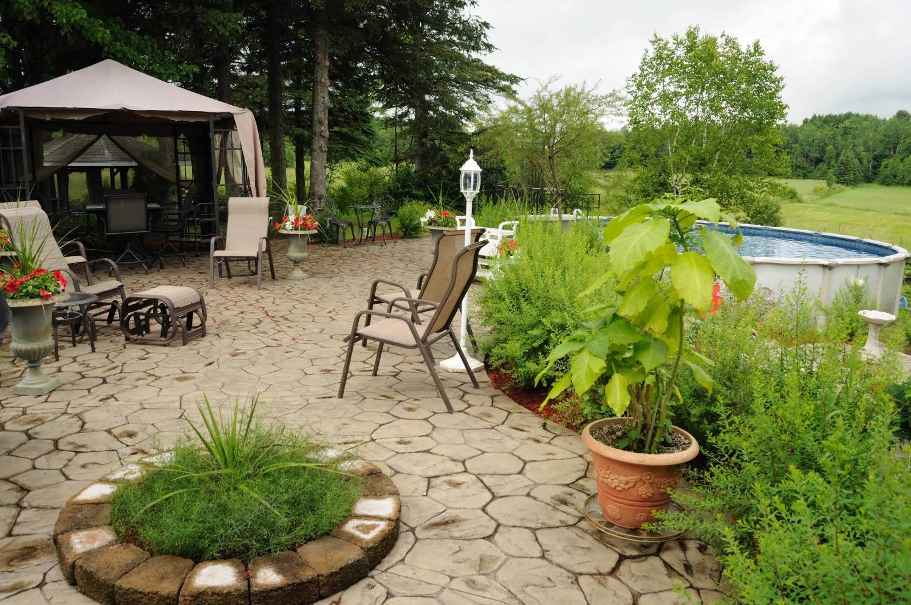 Pool view in Gîte Le Grandelinois