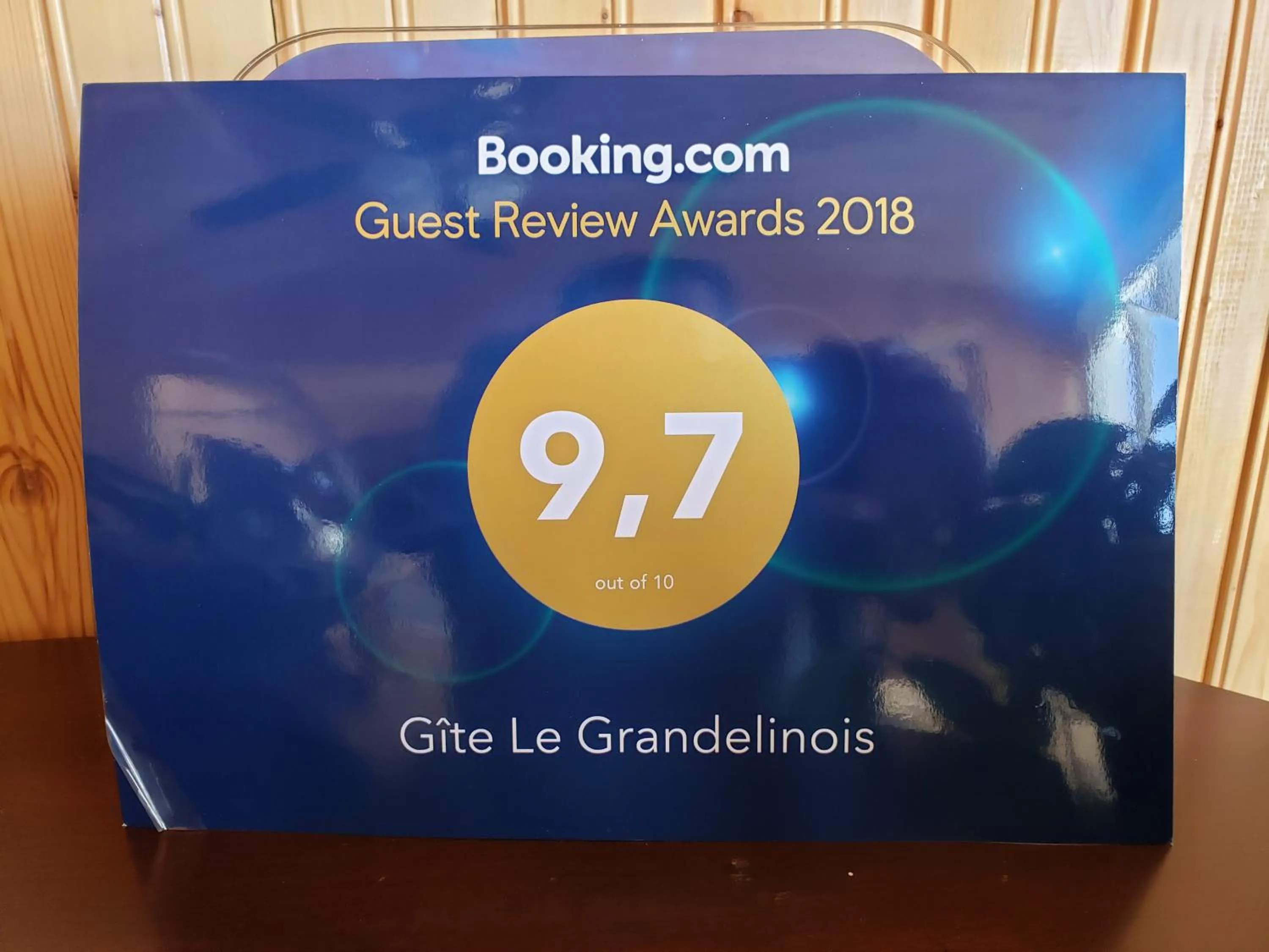 Certificate/Award in Gîte Le Grandelinois