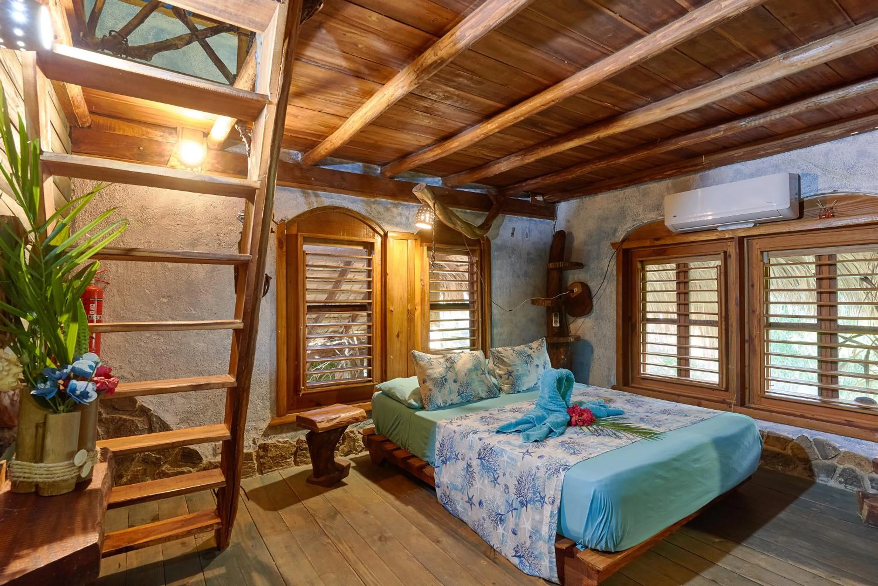 Bedroom, Bed in CHALET TROPICAL Hotel & Restaurant-Pizzeria