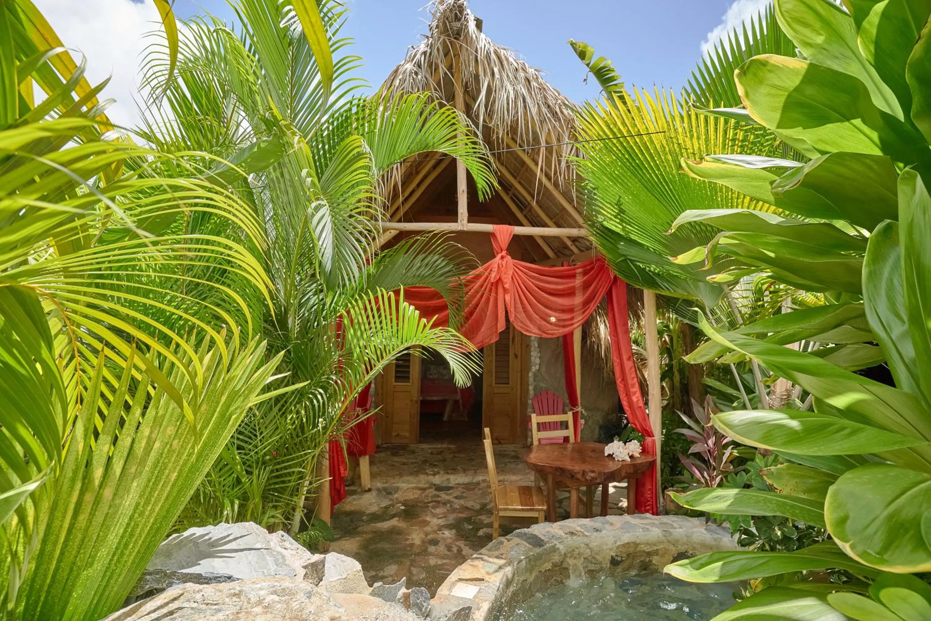 Patio in CHALET TROPICAL Hotel & Restaurant-Pizzeria