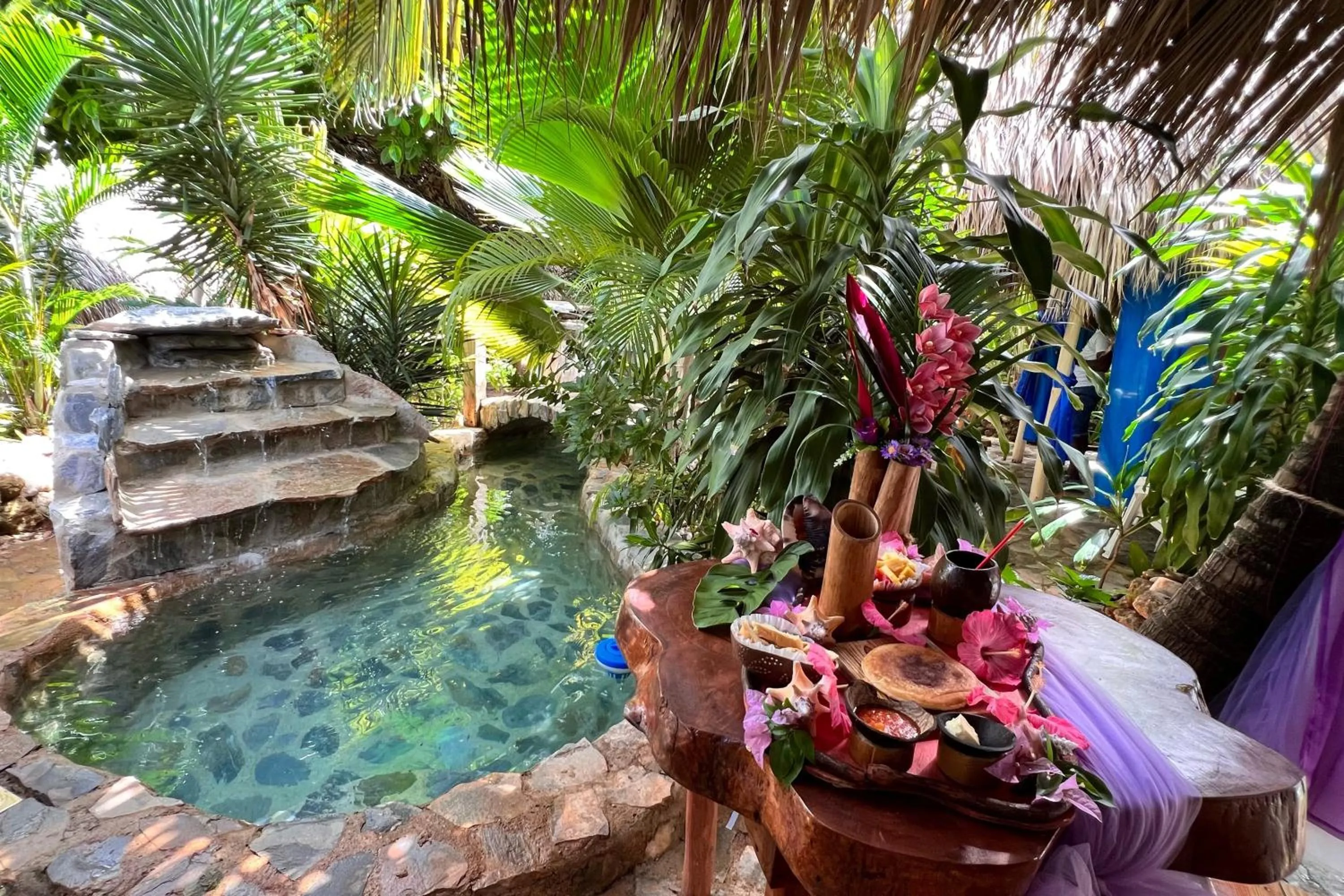 Garden view in CHALET TROPICAL Hotel & Restaurant-Pizzeria