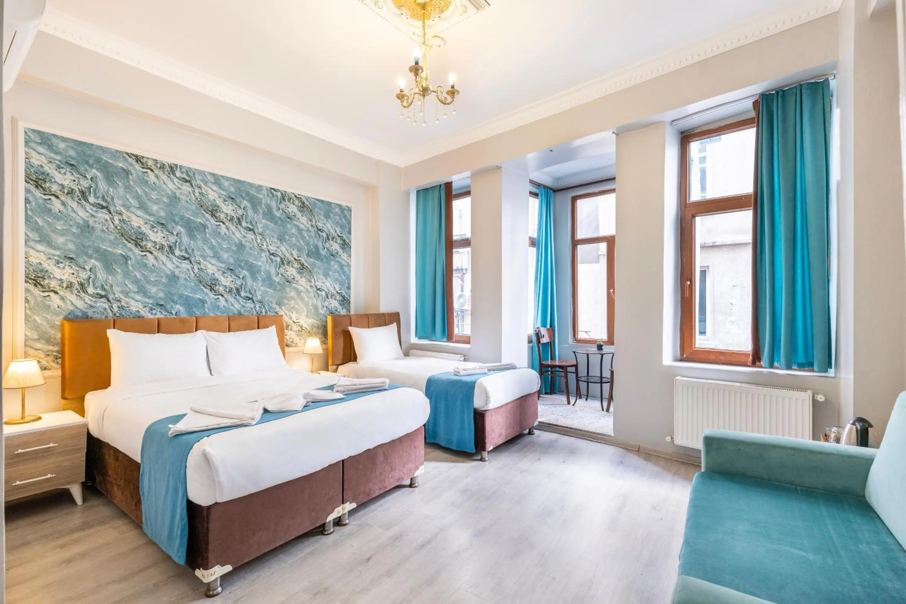 Bed in Taksim Dora Hotel