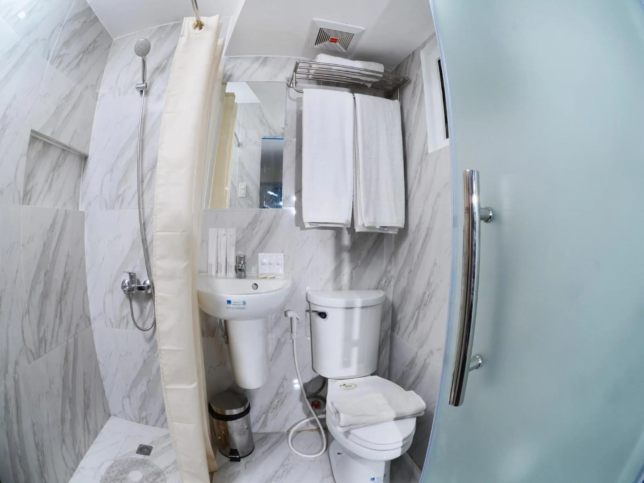 Shower in Skyblue Hotel