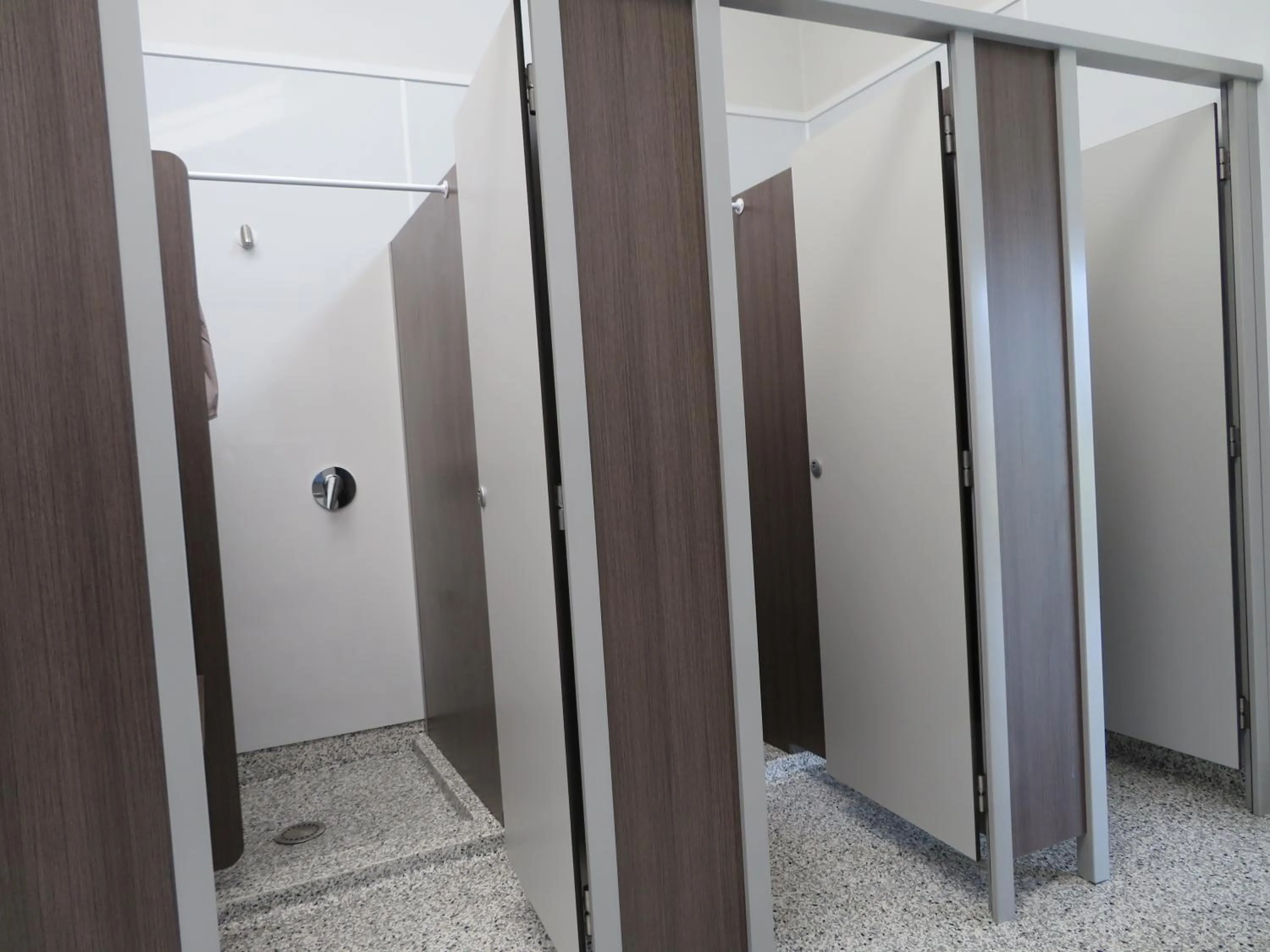 Shower in Whanganui Seaside Holiday Park