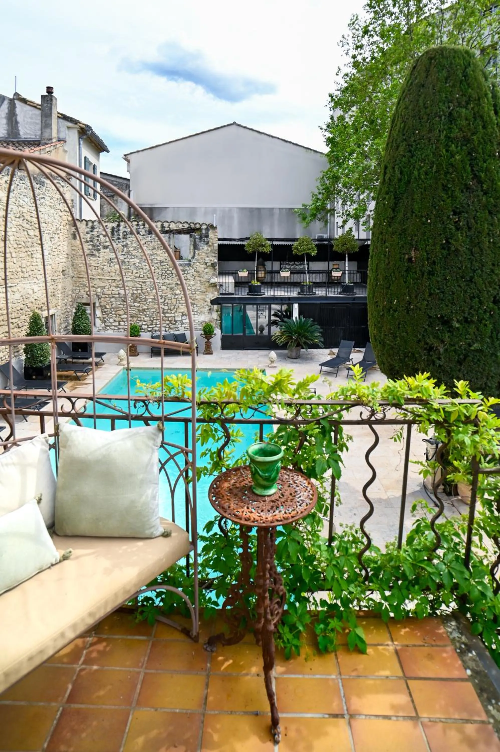 Patio in Hôtel Gounod