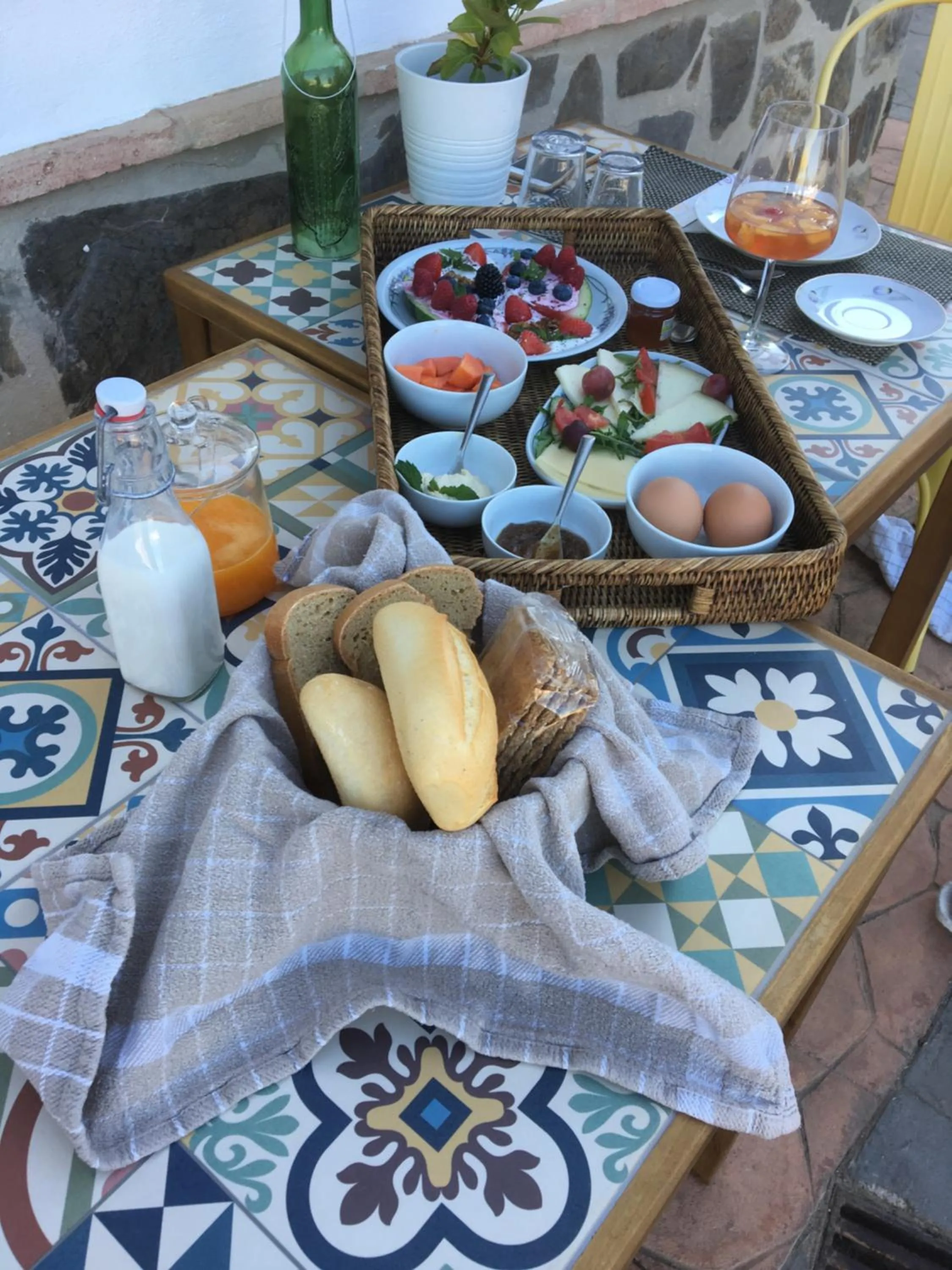 Breakfast in Finca Las Hierbas B&B