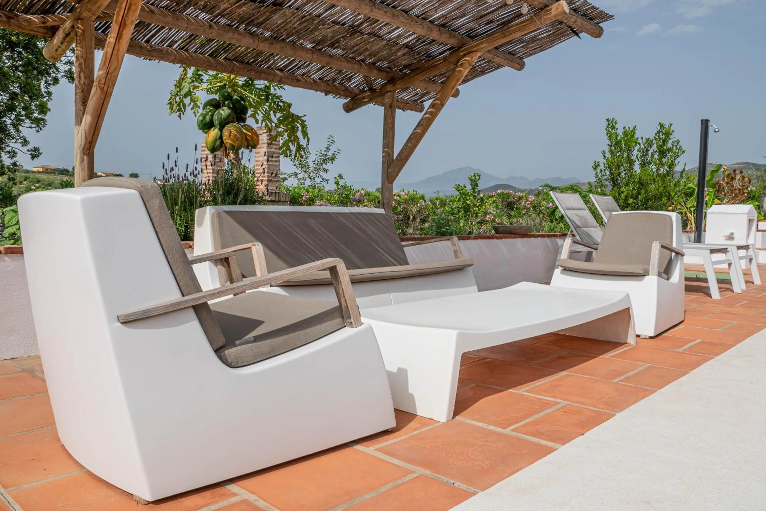 Seating area in Finca Las Hierbas B&B