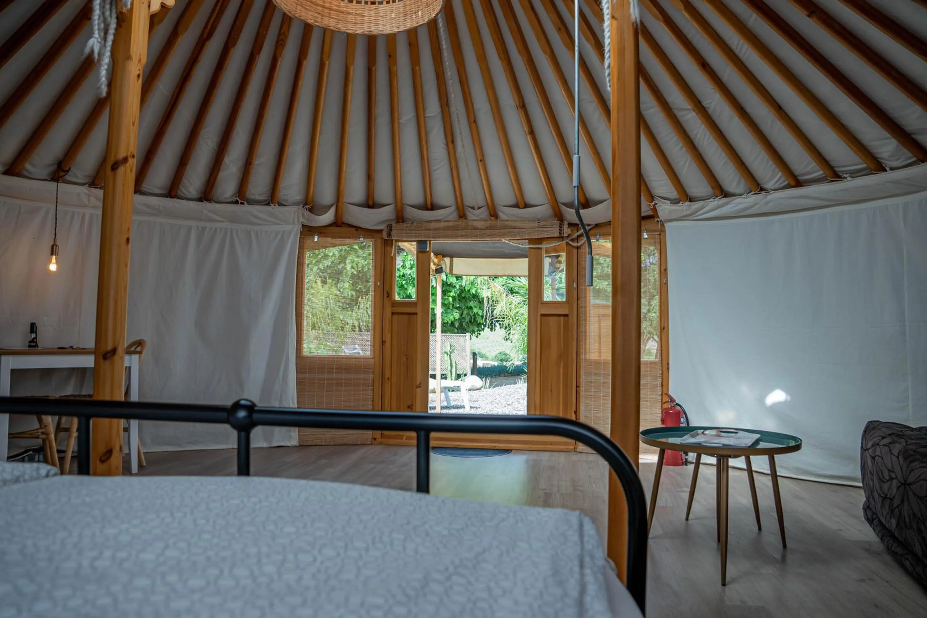 View (from property/room), Bed in Finca Las Hierbas B&B