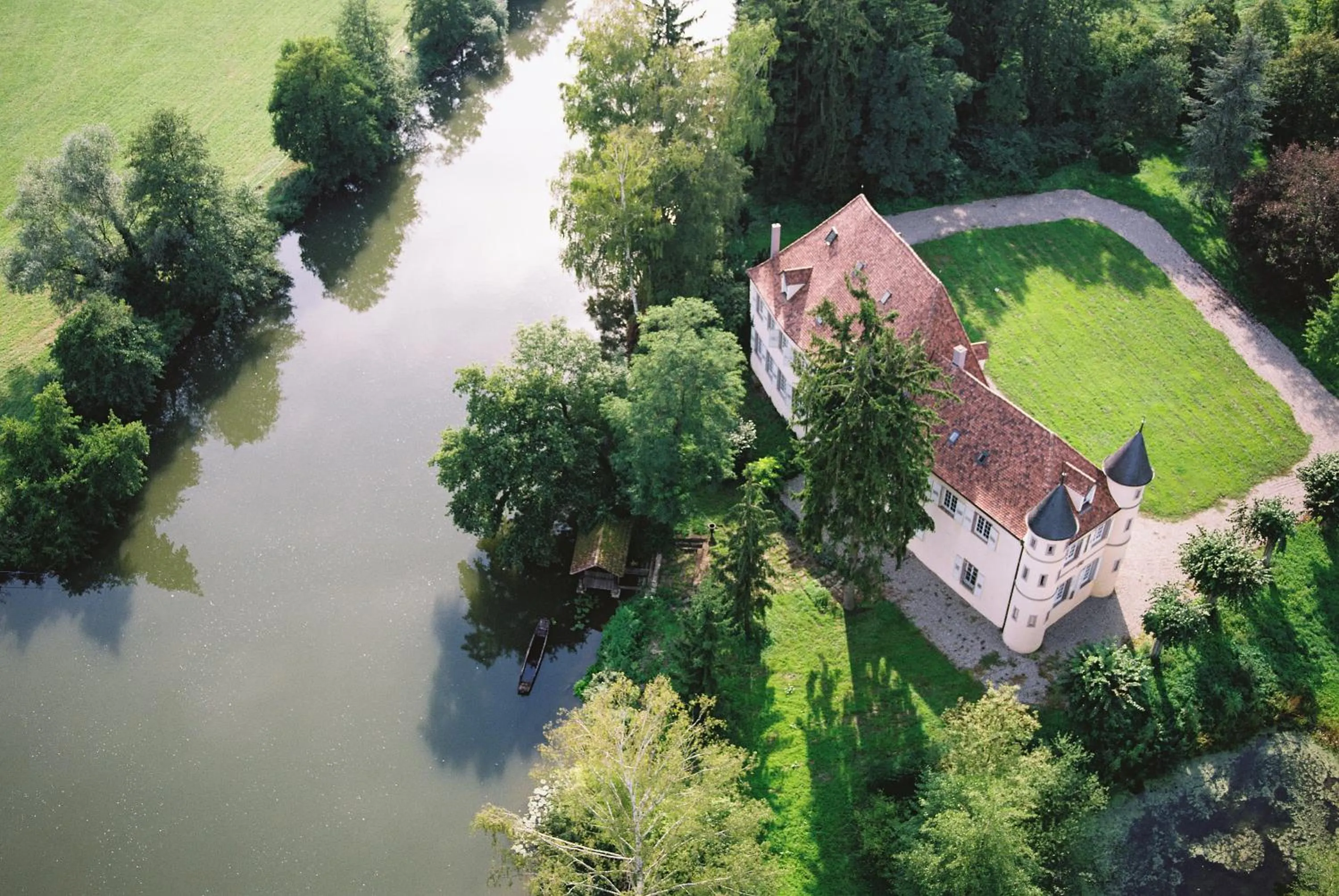 Bird's eye view in Château De Werde