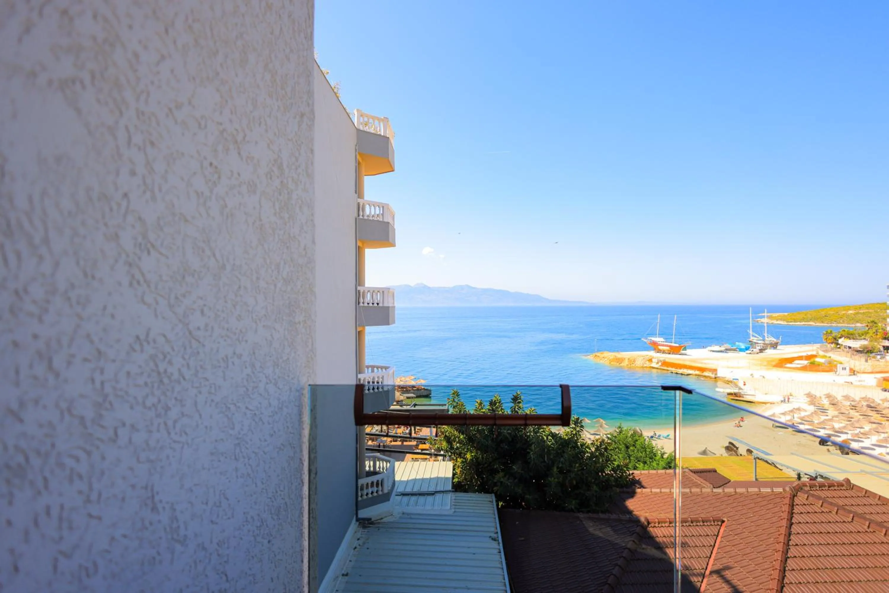 Balcony/Terrace in Hotel Apollon Sarande