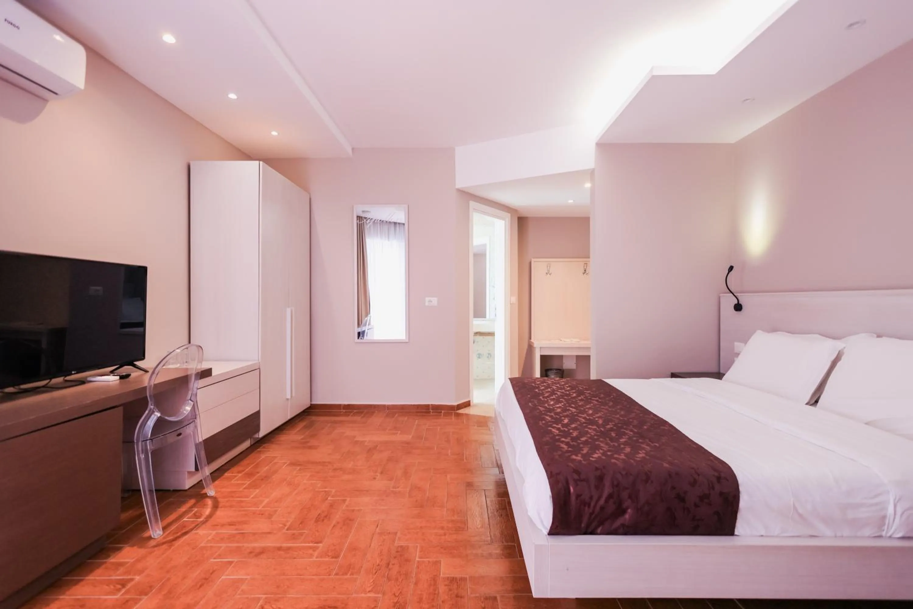 Bedroom, Bed in Hotel Apollon Sarande