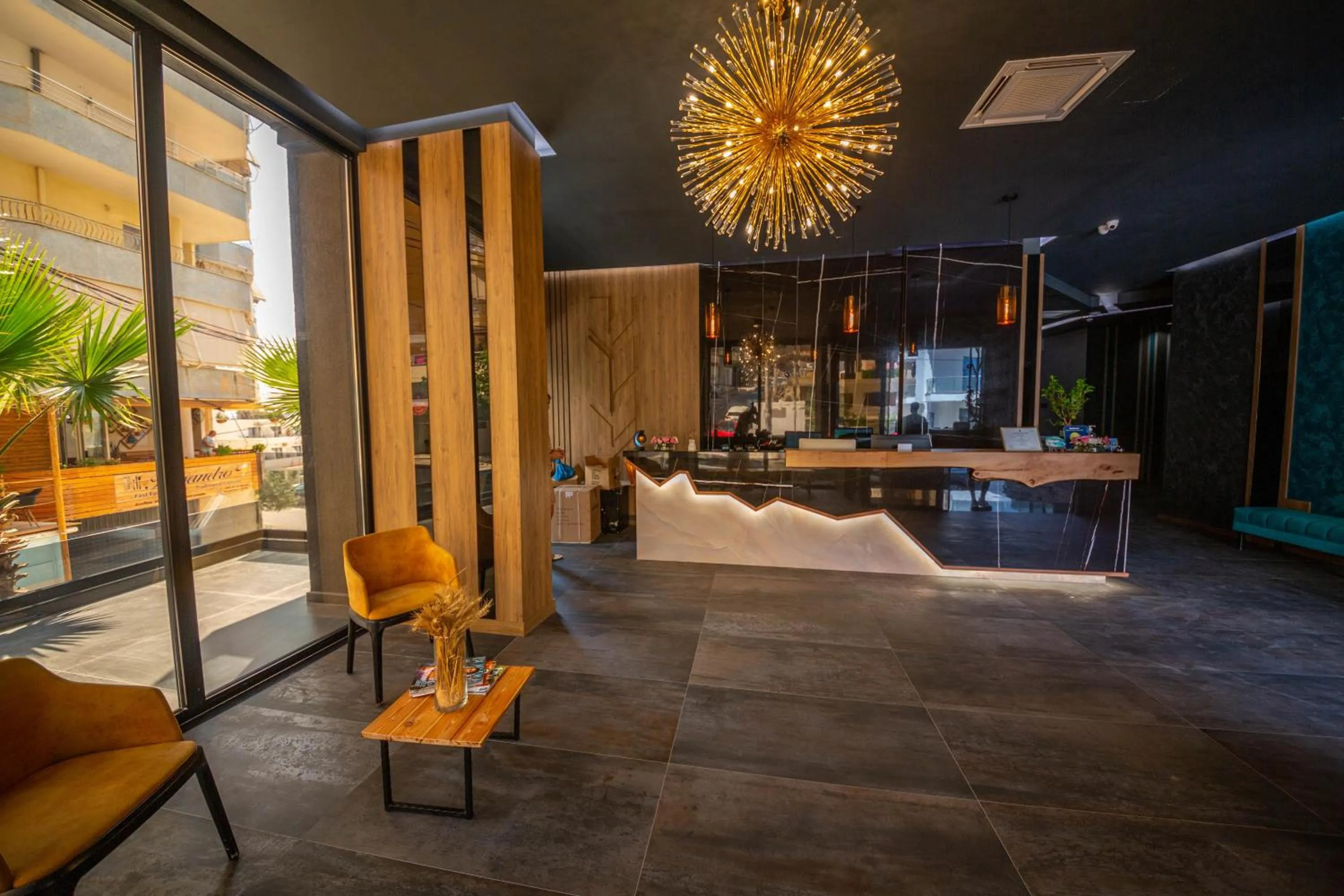 Lobby or reception in Hotel Apollon Sarande