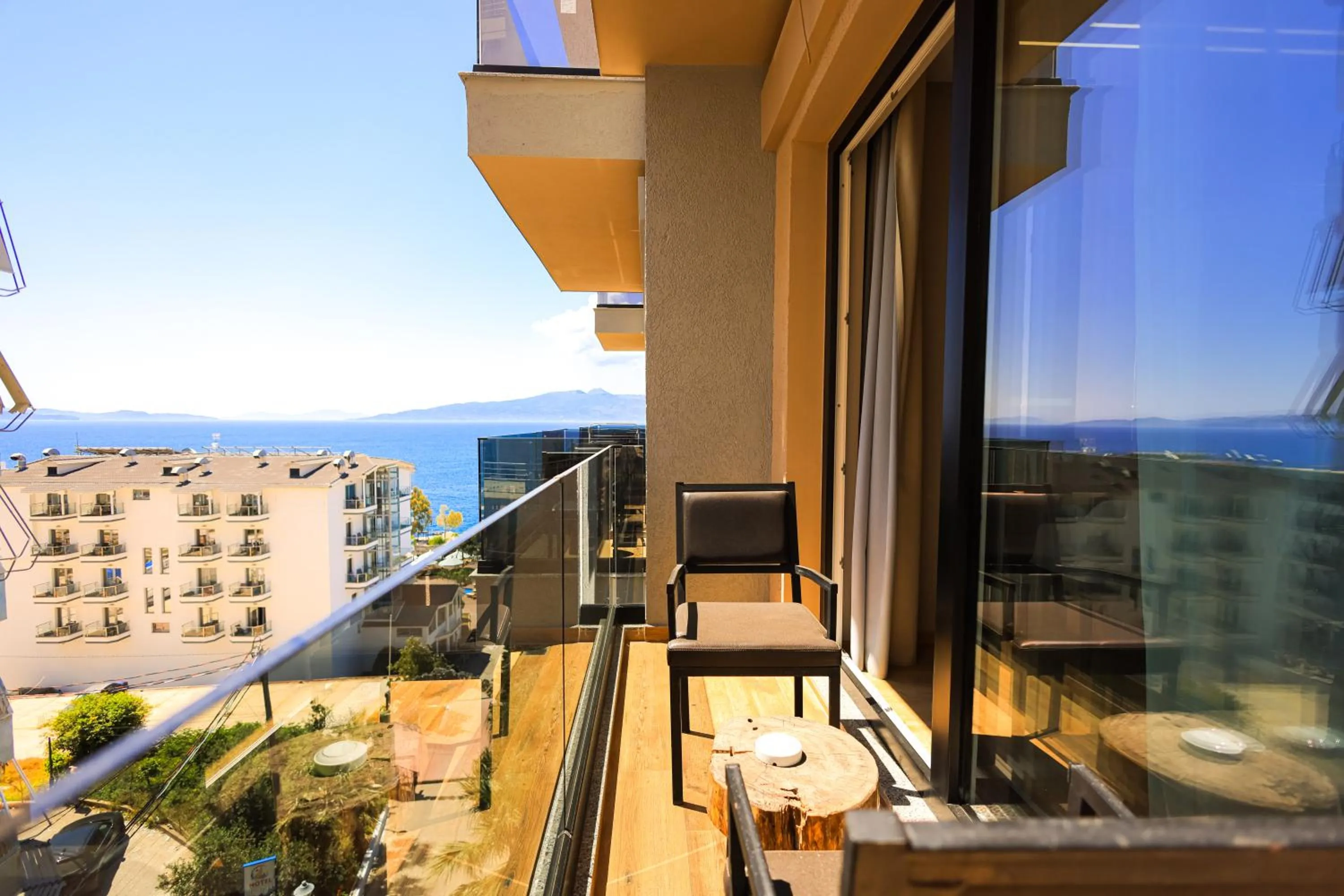 Balcony/Terrace in Hotel Apollon Sarande