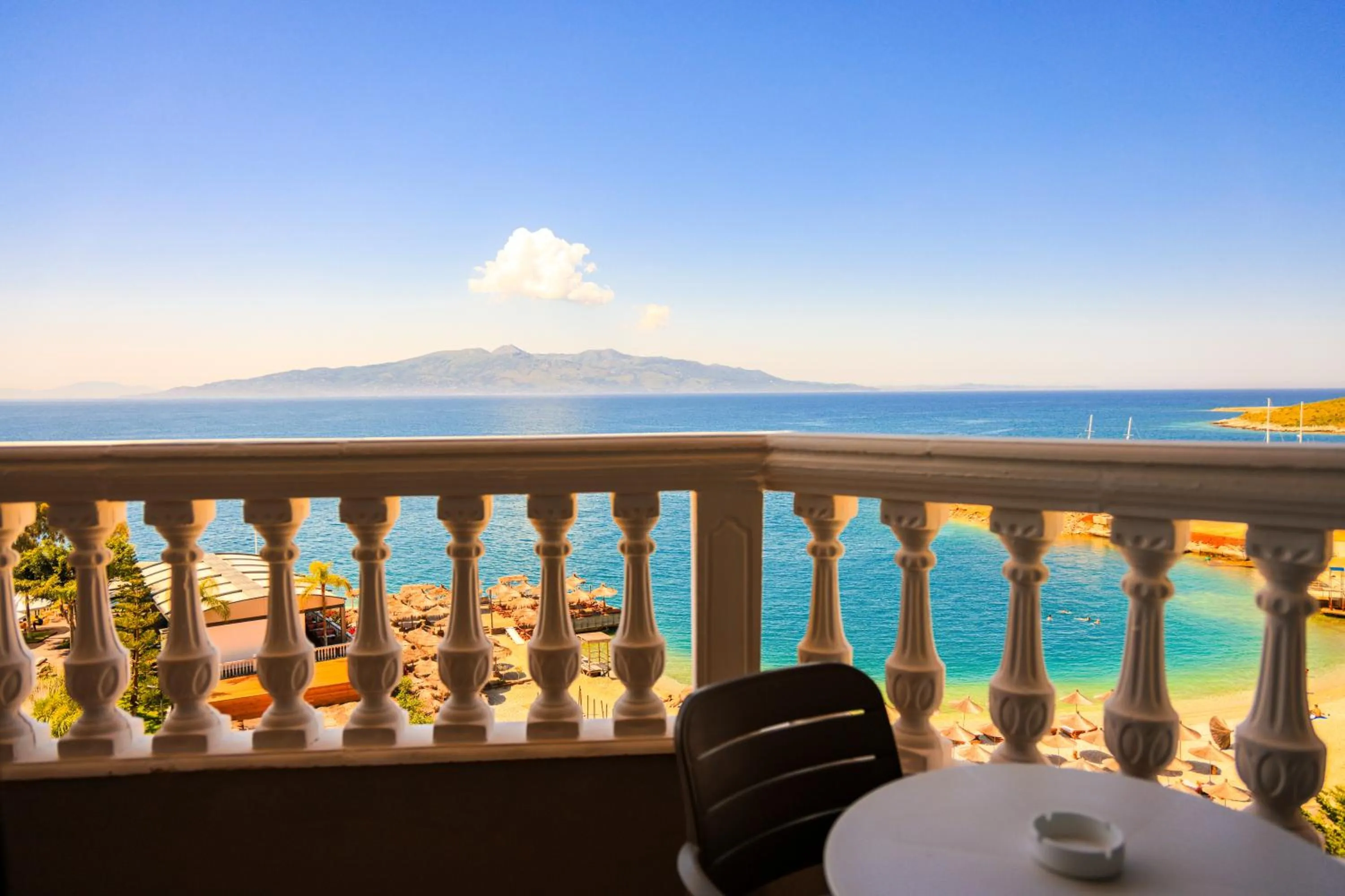 Balcony/Terrace in Hotel Apollon Sarande
