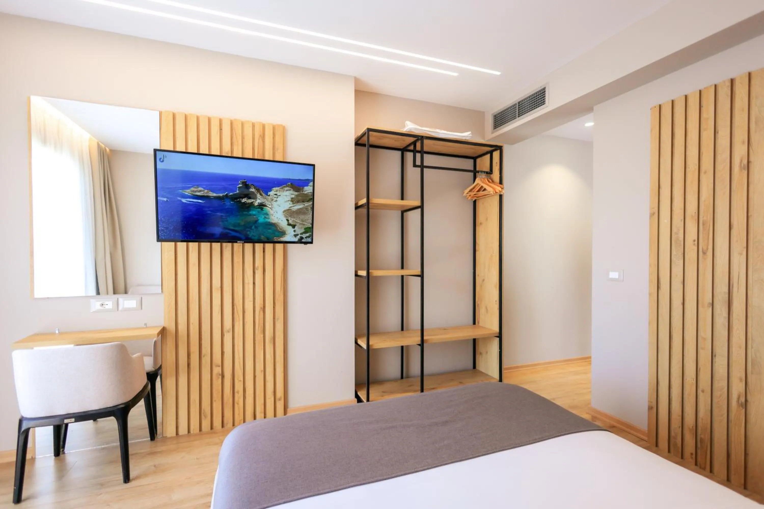 Bedroom, Bed in Hotel Apollon Sarande