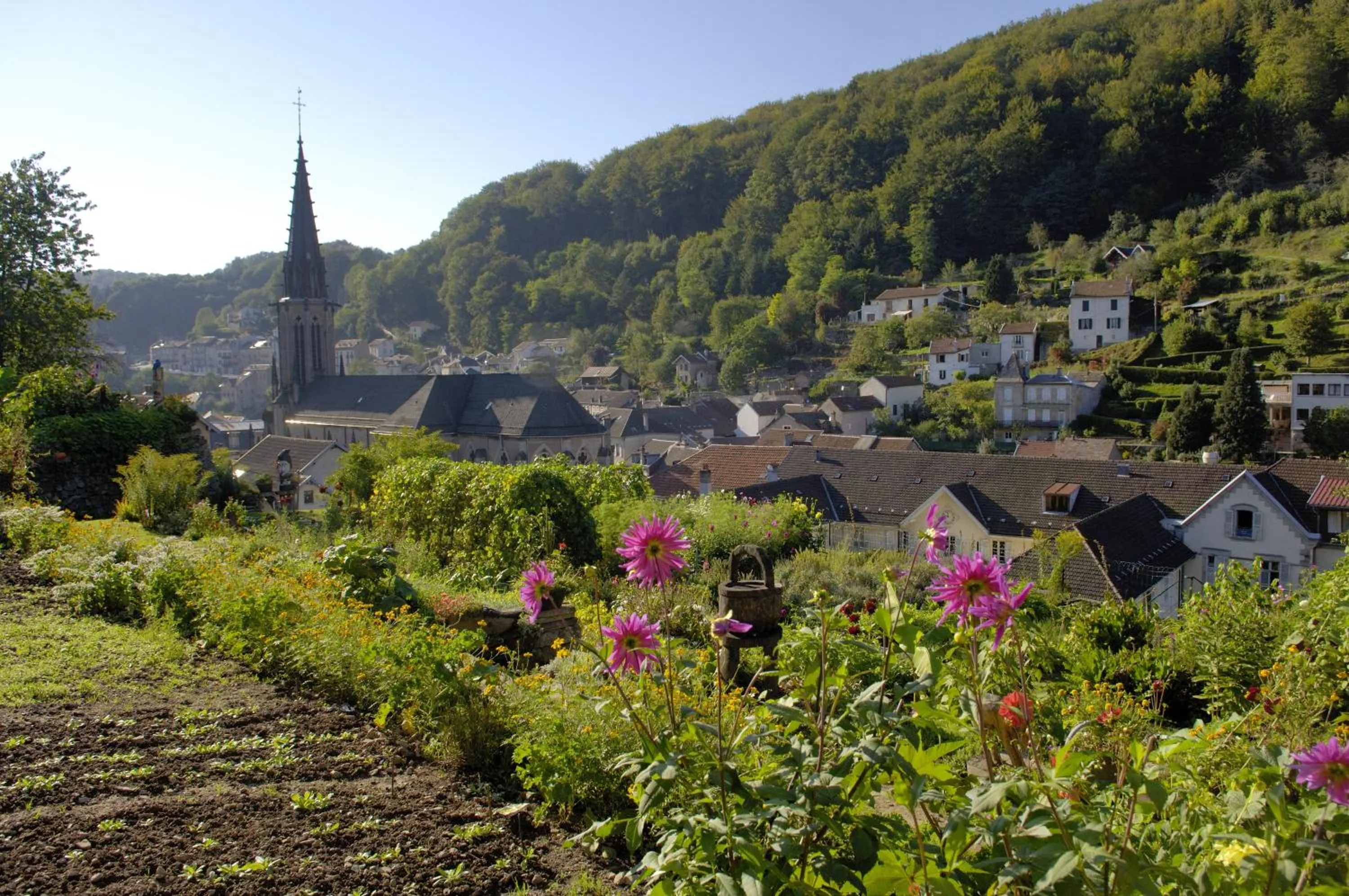 City view in Le Grand Hotel de Plombières by Popinns