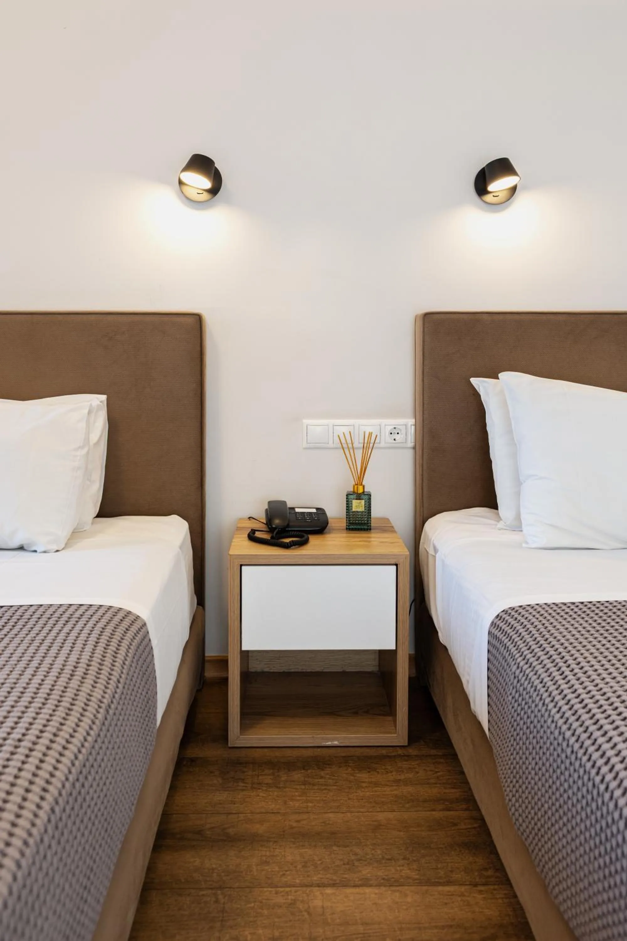 Bed in Minavra Hotel