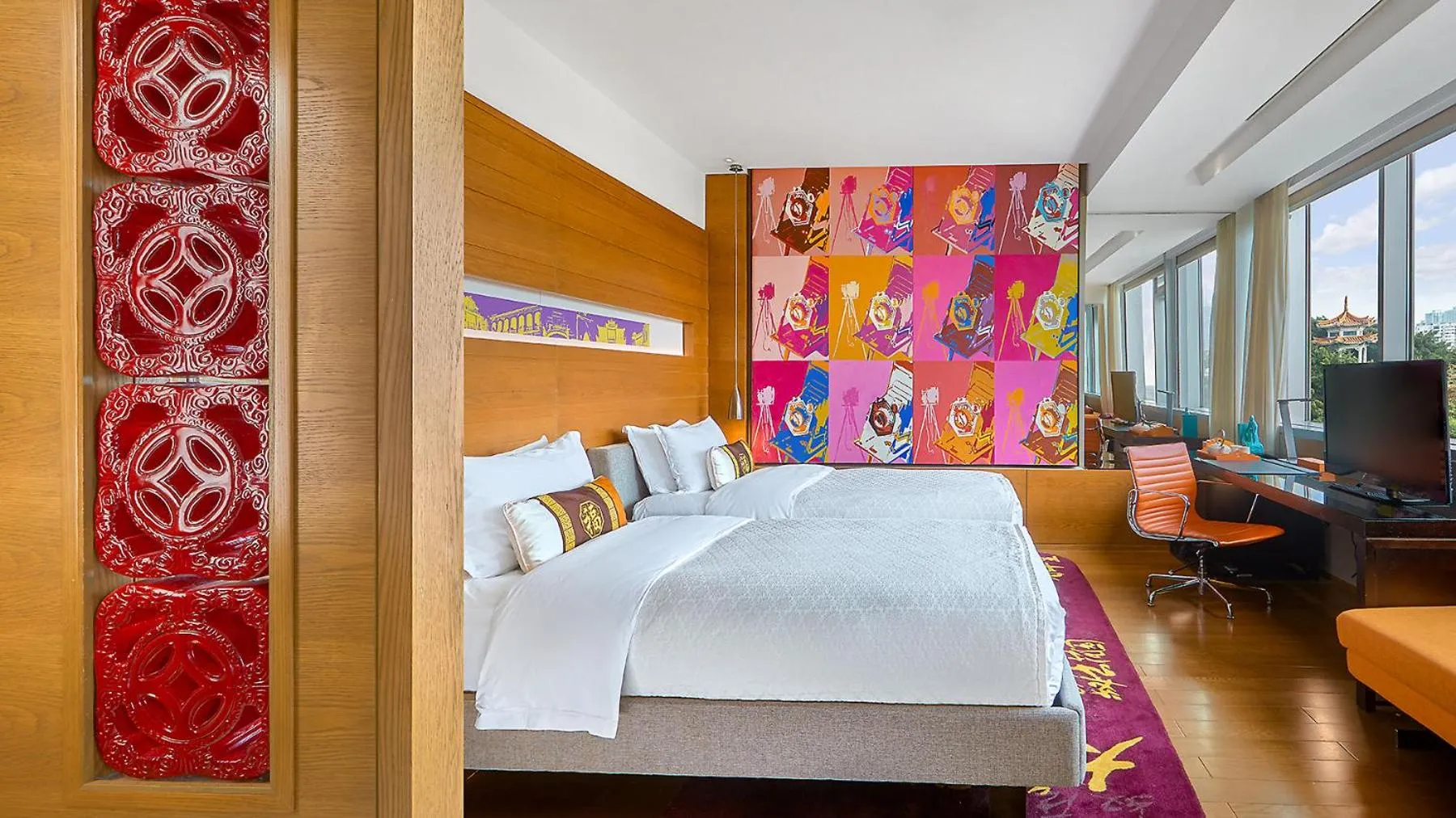 Bed in Hotel Indigo Xiamen Harbour by IHG